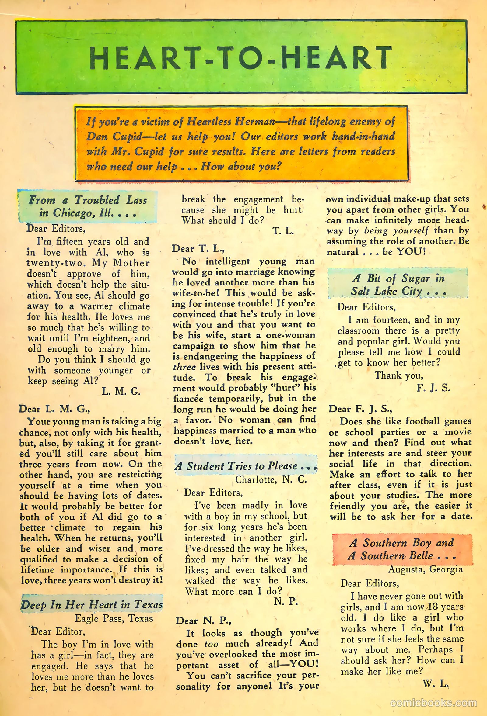 Love Tales #10 (1949) — page 22 of 30