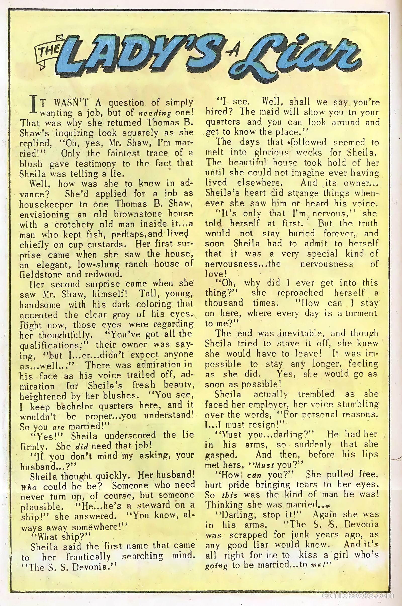 Lovelorn #20 (1951) — page 24 of 52