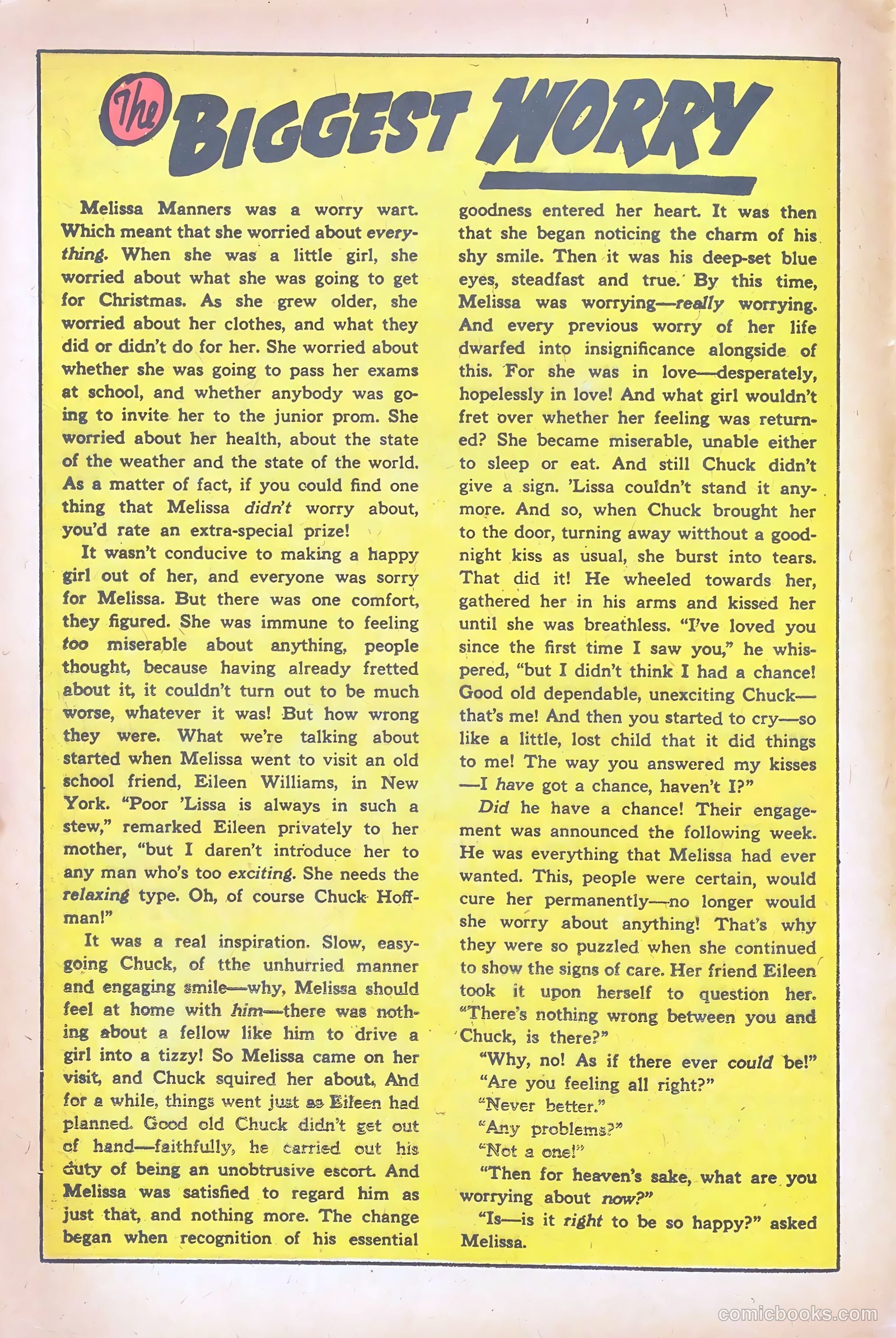 Lovelorn #67 (1956) — page 12 of 37