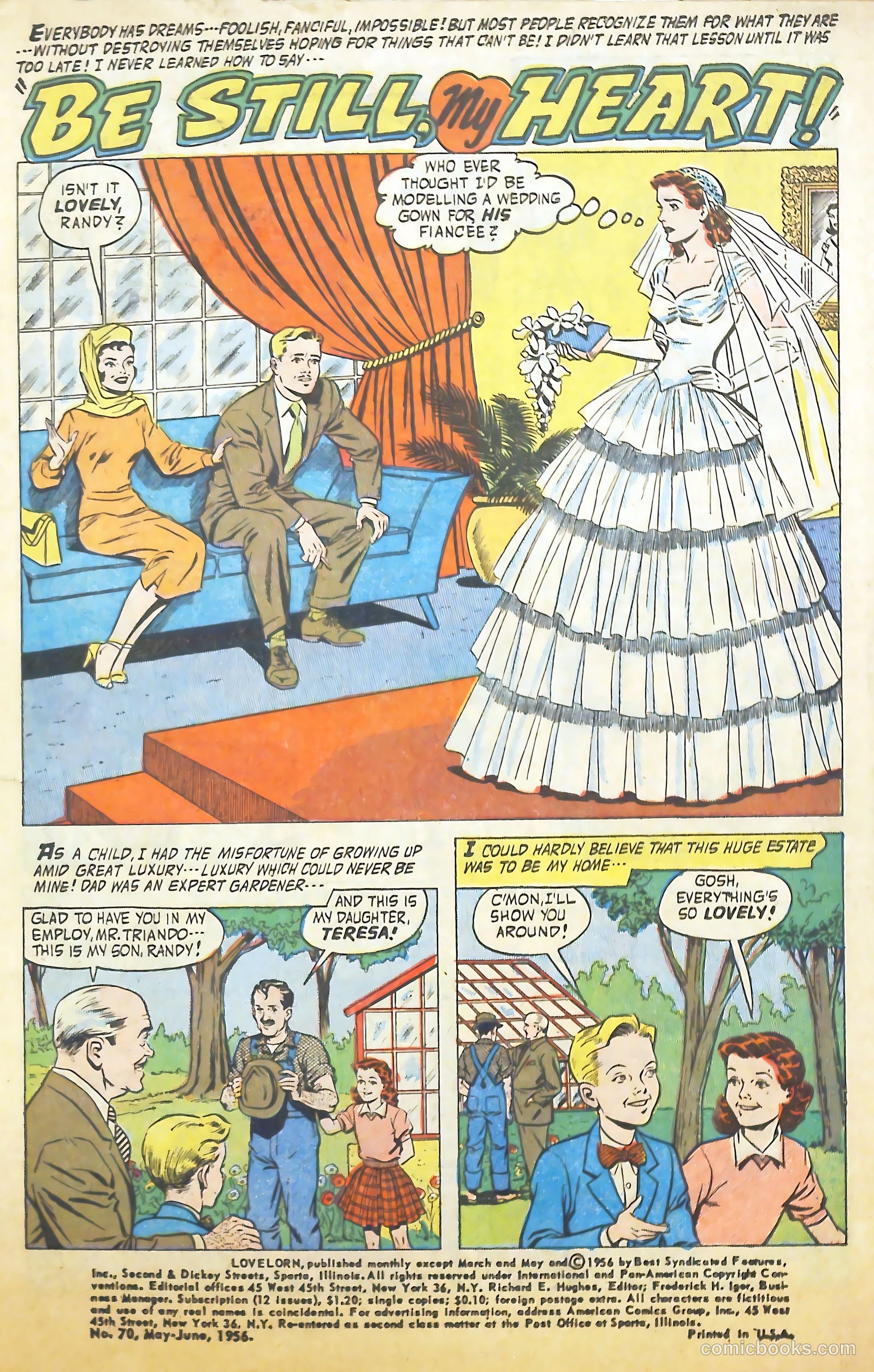 Lovelorn #70 (1956) — page 3 of 36
