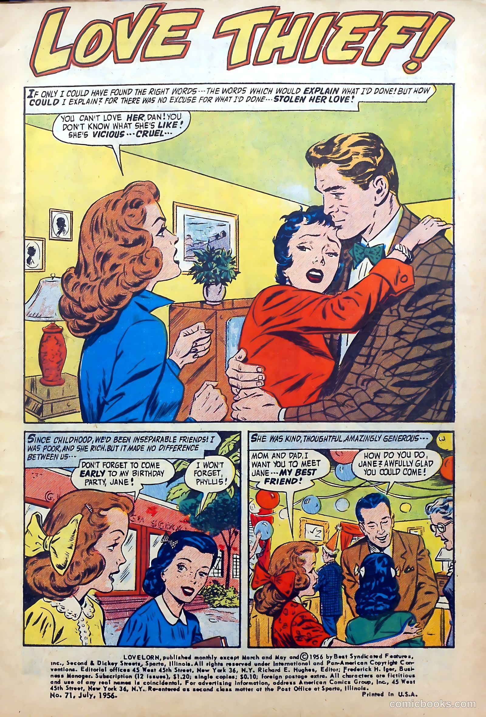 Lovelorn #71 (1956) — page 3 of 36