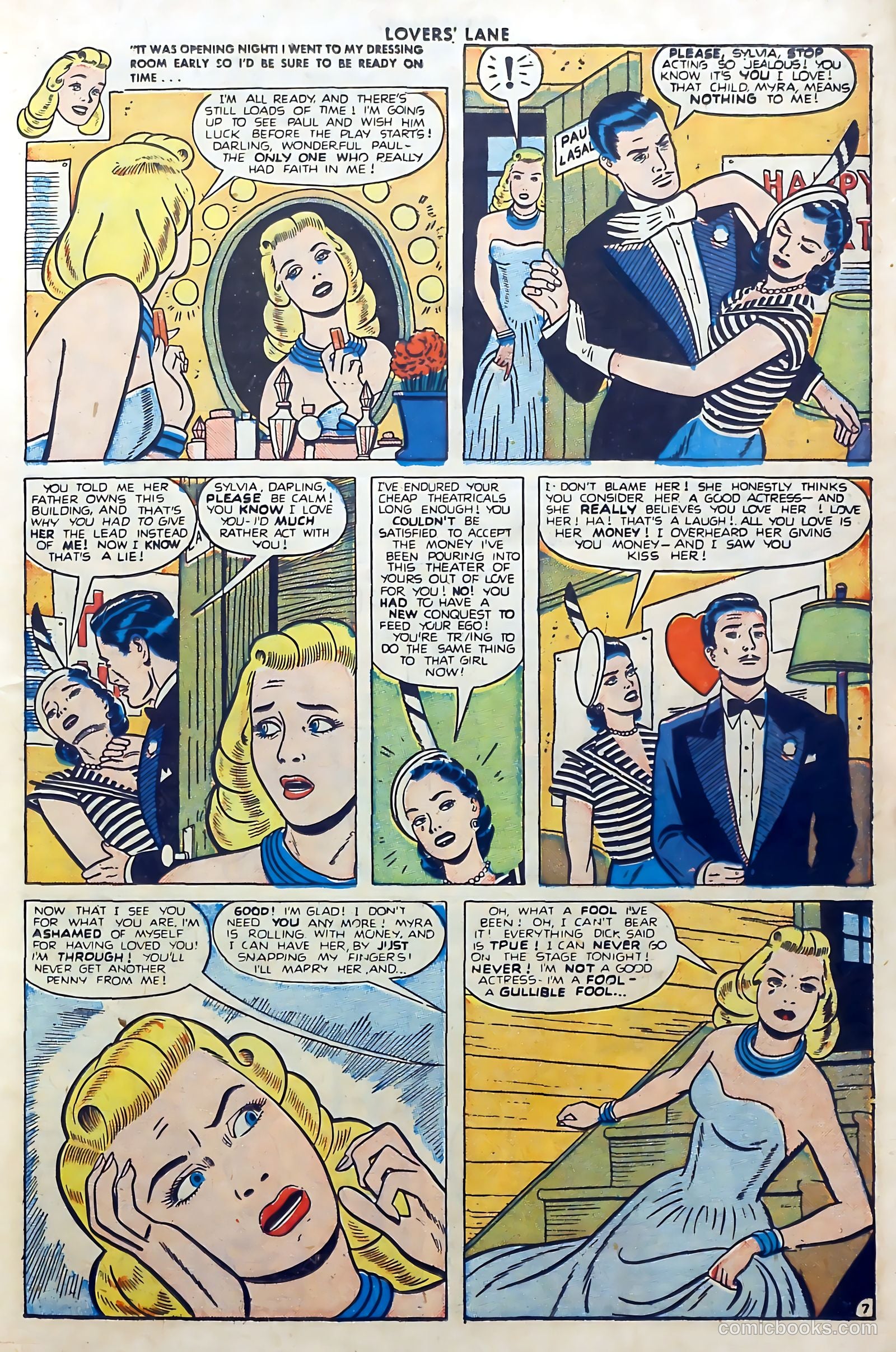 Lovers' Lane #1 (1949) — page 19 of 52