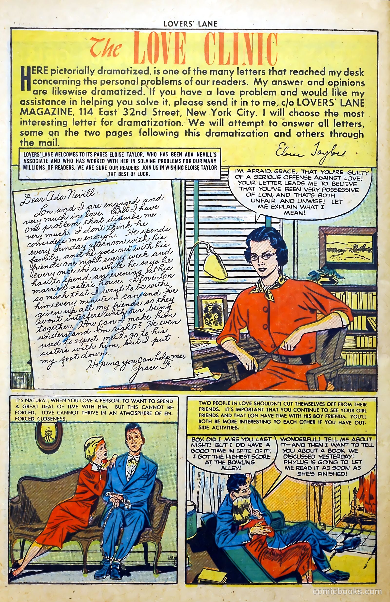 Lovers' Lane #10 (1951) — page 36 of 52