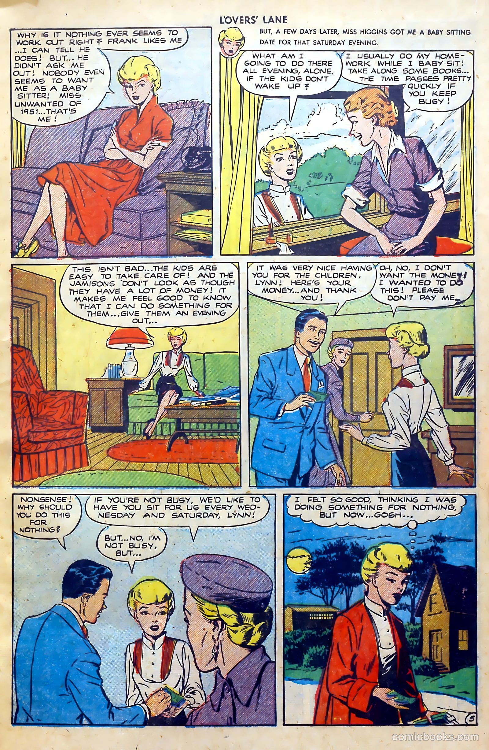 Lovers' Lane #11 (1951) — page 7 of 52