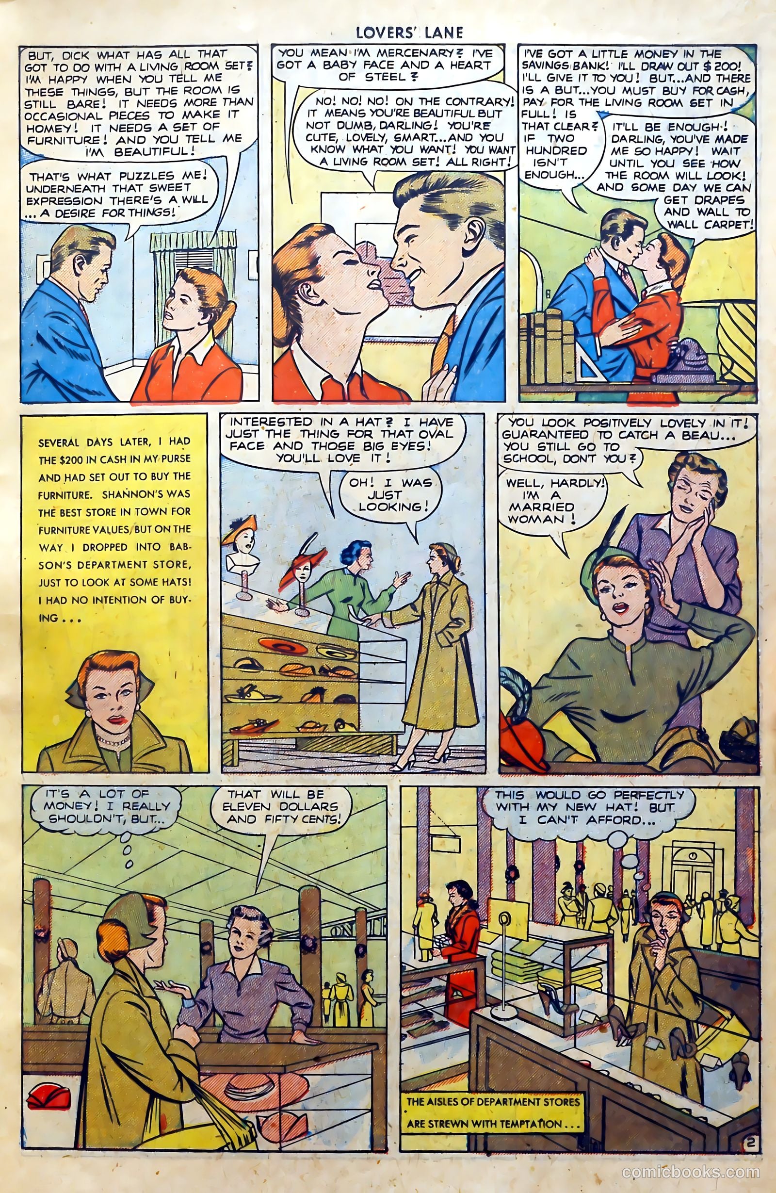Lovers' Lane #11 (1951) — page 15 of 52