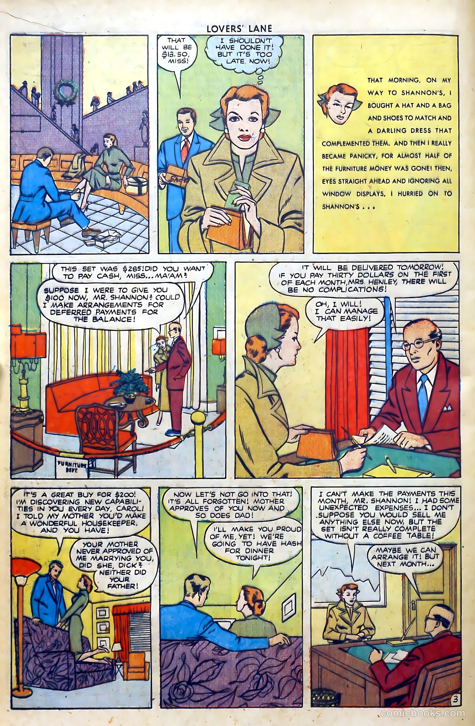 Lovers' Lane #11 (1951) — page 16 of 52