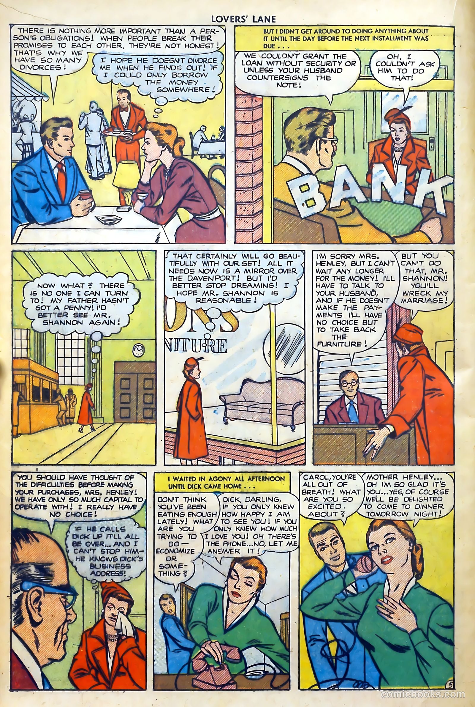 Lovers' Lane #11 (1951) — page 18 of 52