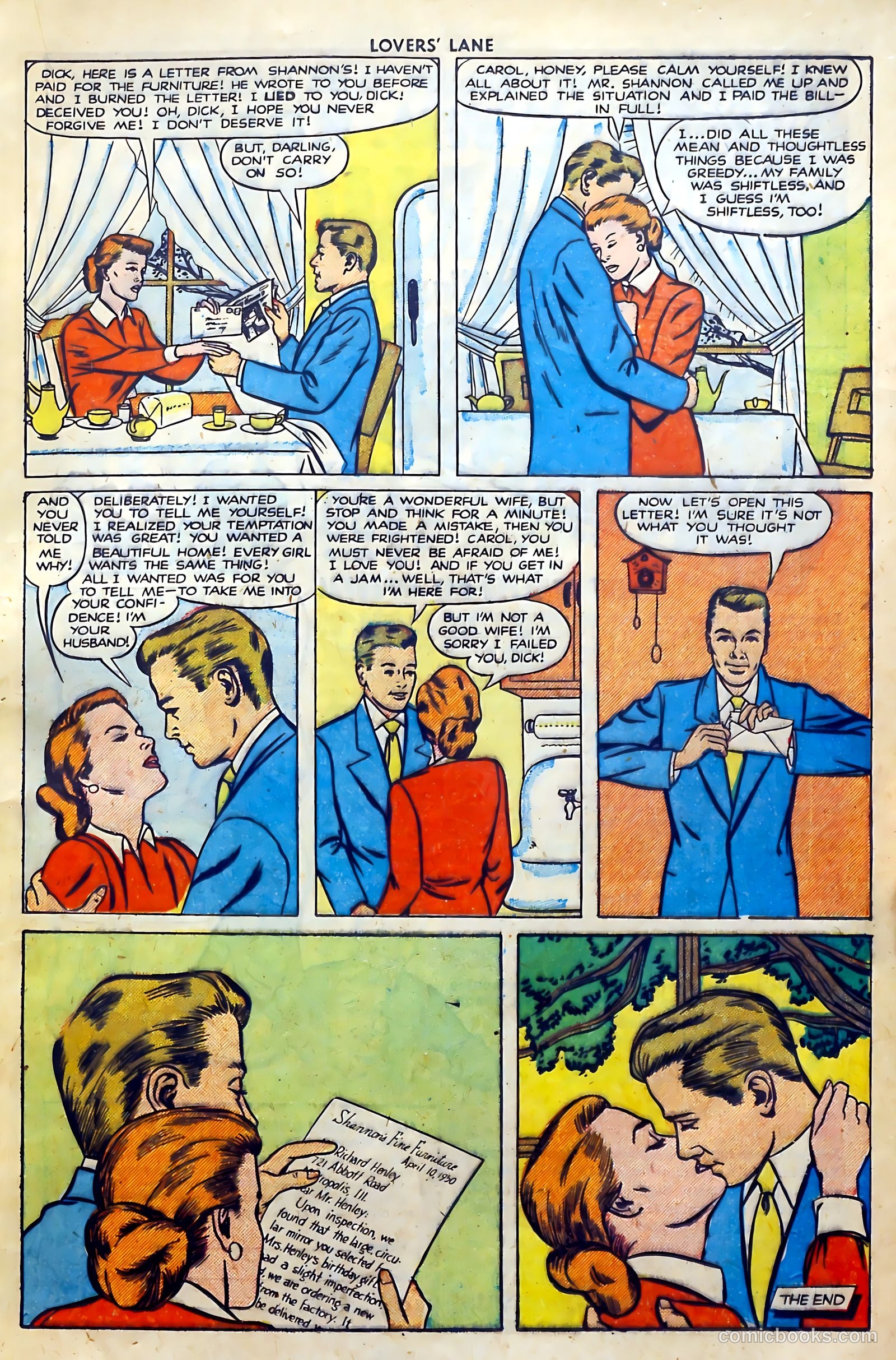 Lovers' Lane #11 (1951) — page 21 of 52