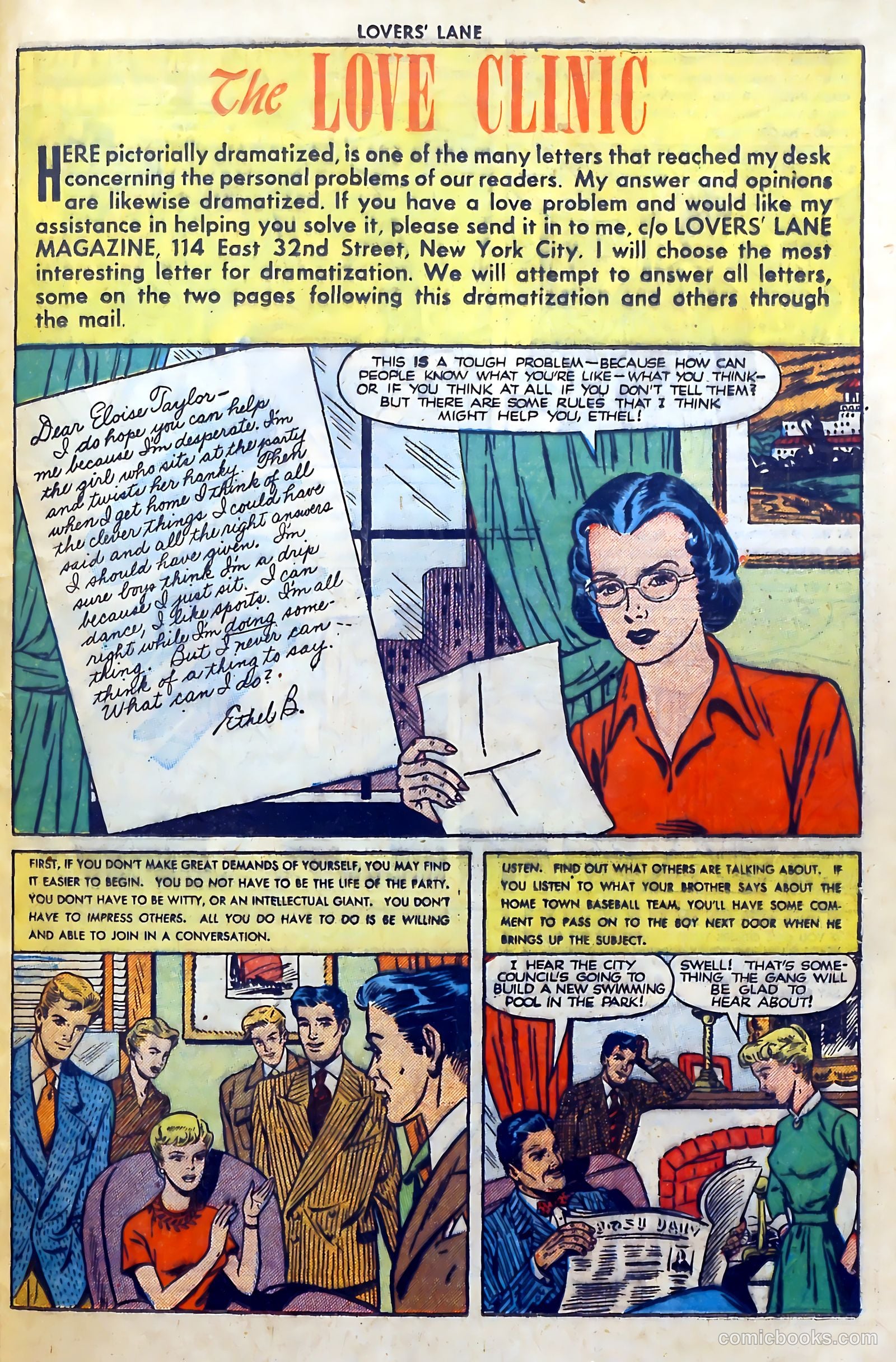 Lovers' Lane #11 (1951) — page 35 of 52