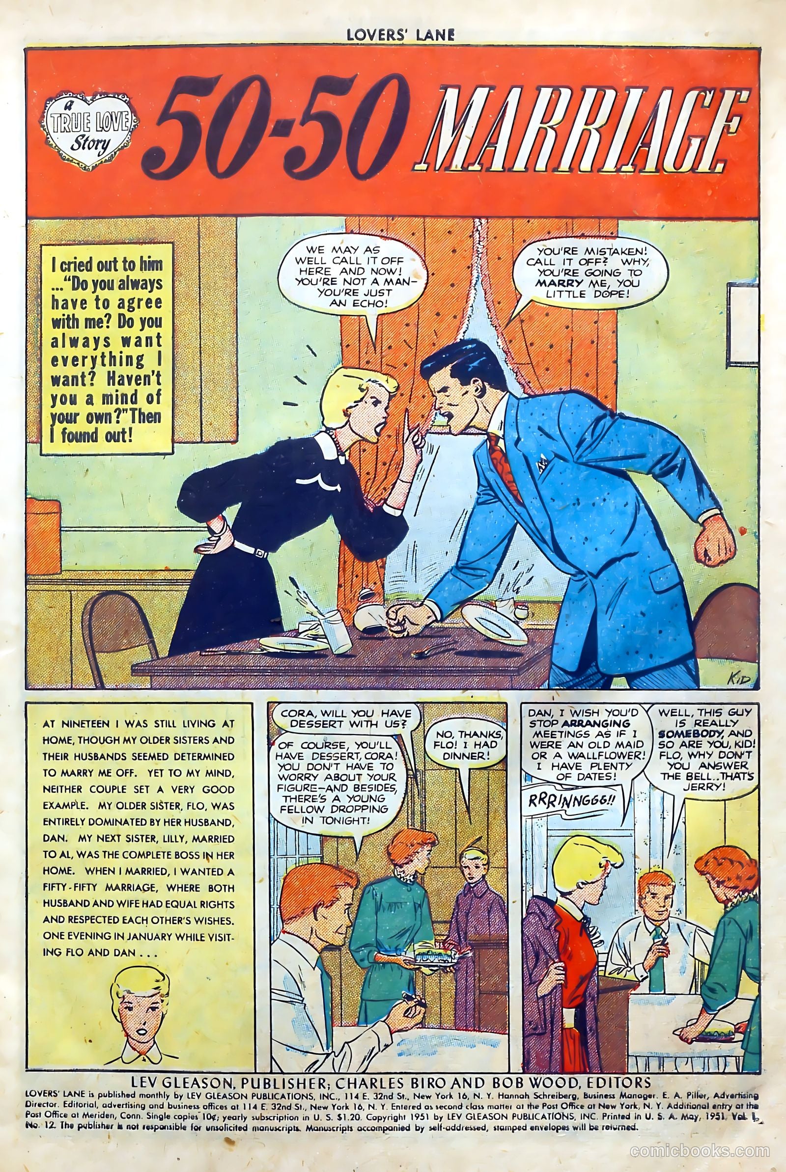 Lovers' Lane #12 (1951) — page 3 of 52