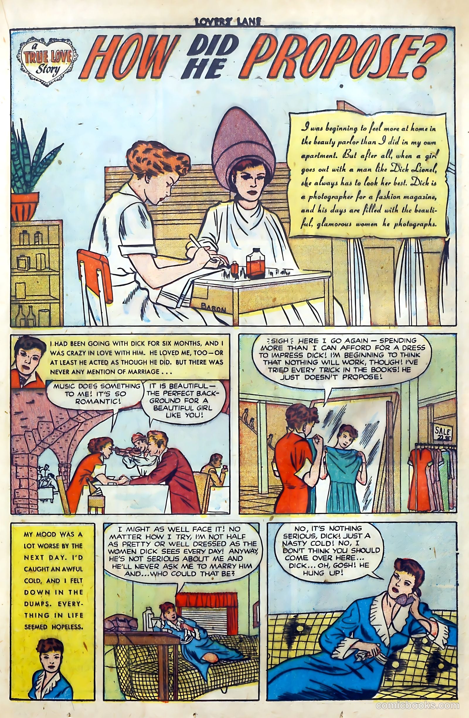 Lovers' Lane #12 (1951) — page 21 of 52