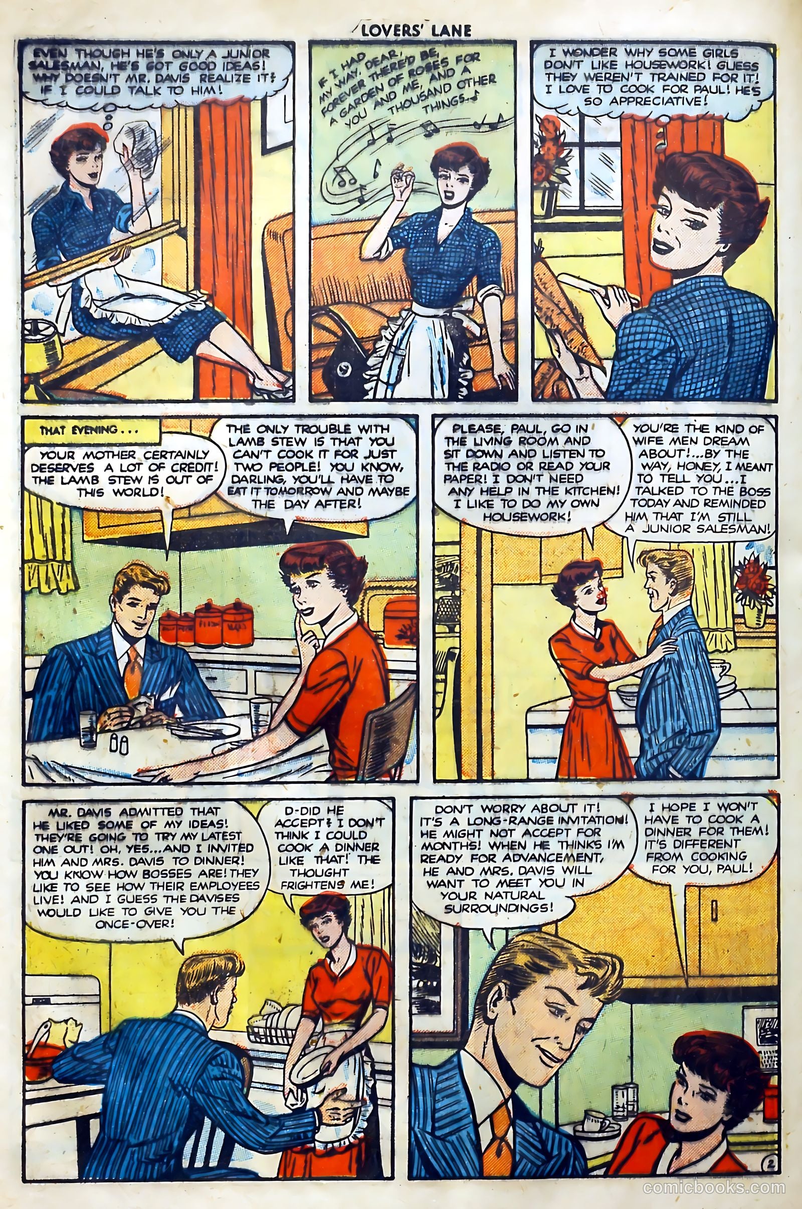 Lovers' Lane #12 (1951) — page 40 of 52