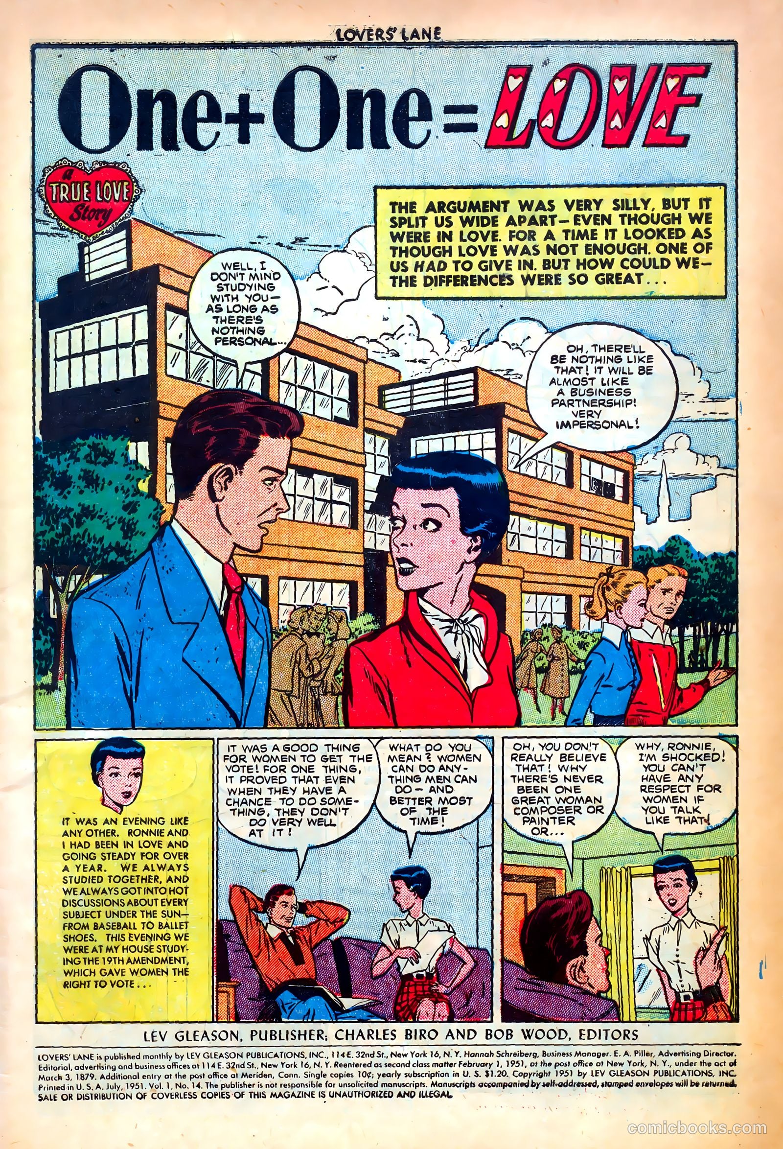 Lovers' Lane #14 (1951) — page 3 of 52