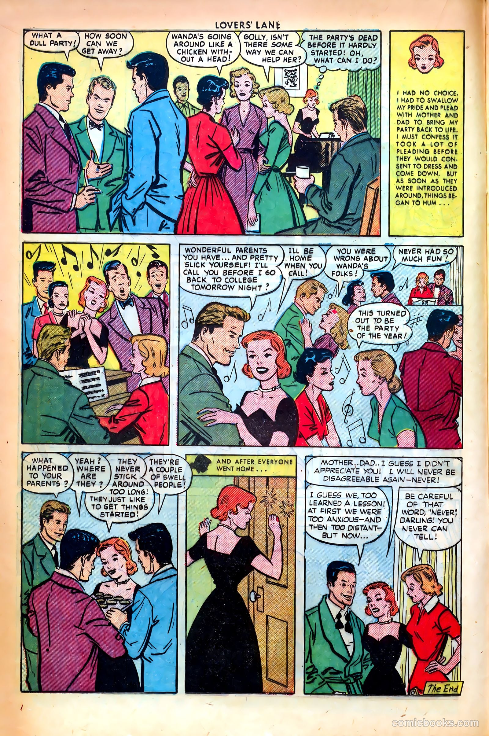 Lovers' Lane #14 (1951) — page 18 of 52