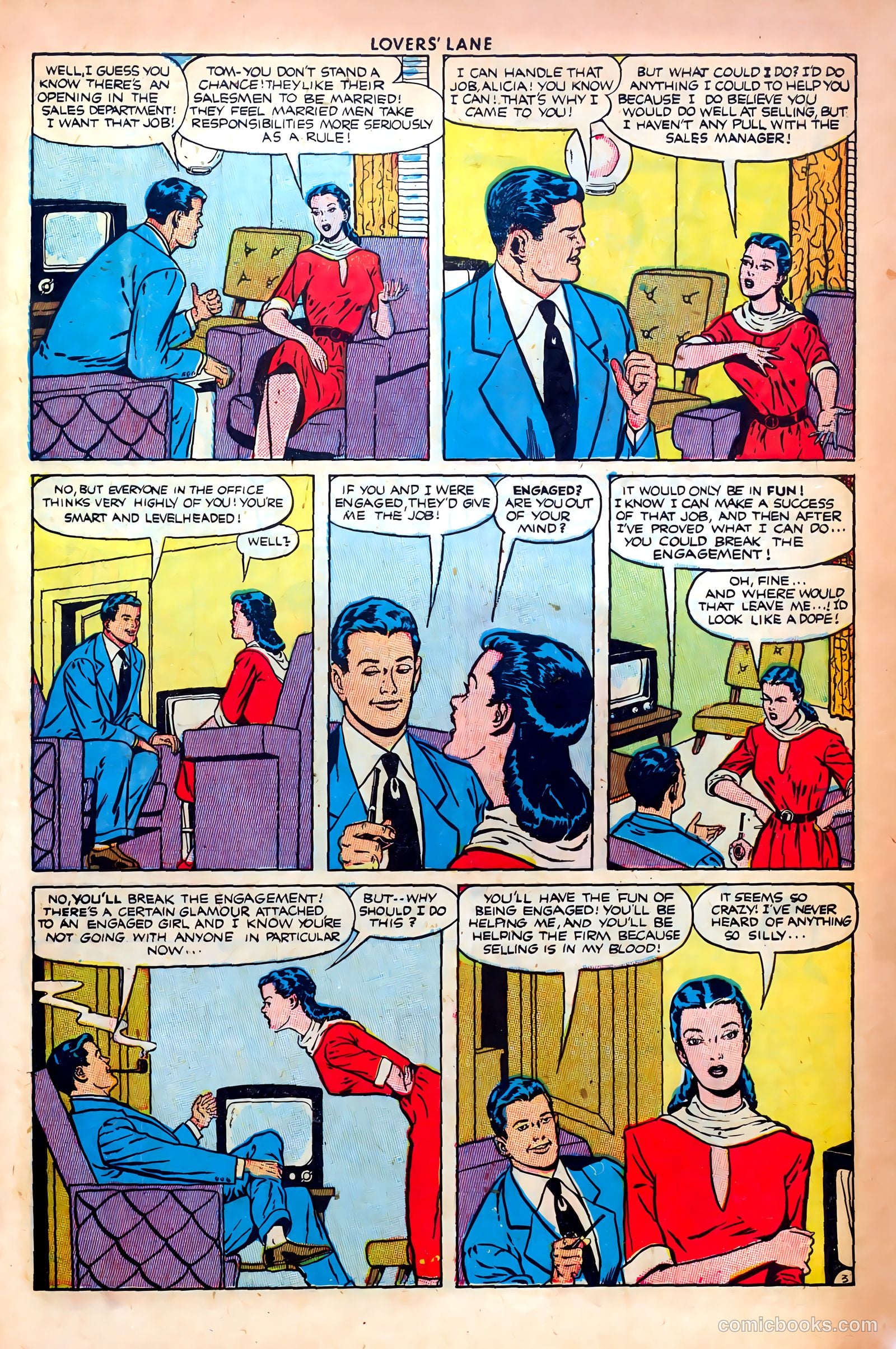 Lovers' Lane #14 (1951) — page 43 of 52