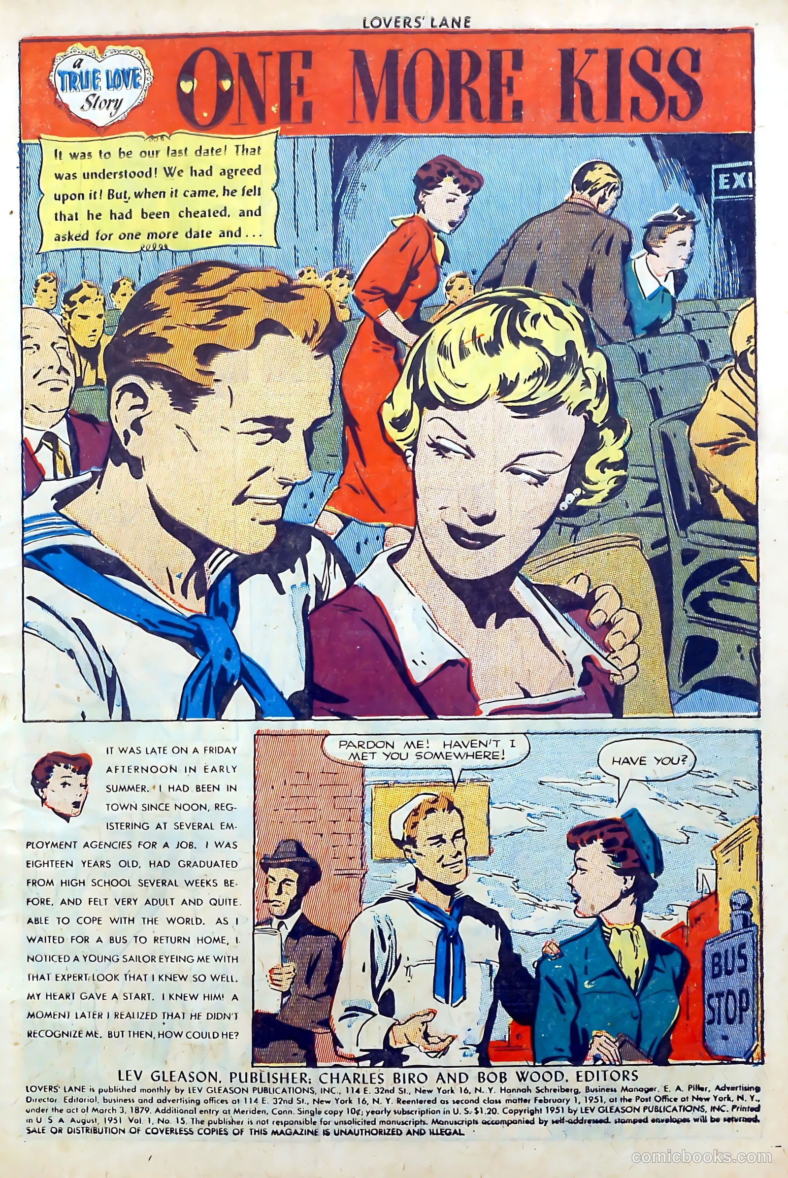 Lovers' Lane #15 (1951) — page 3 of 52