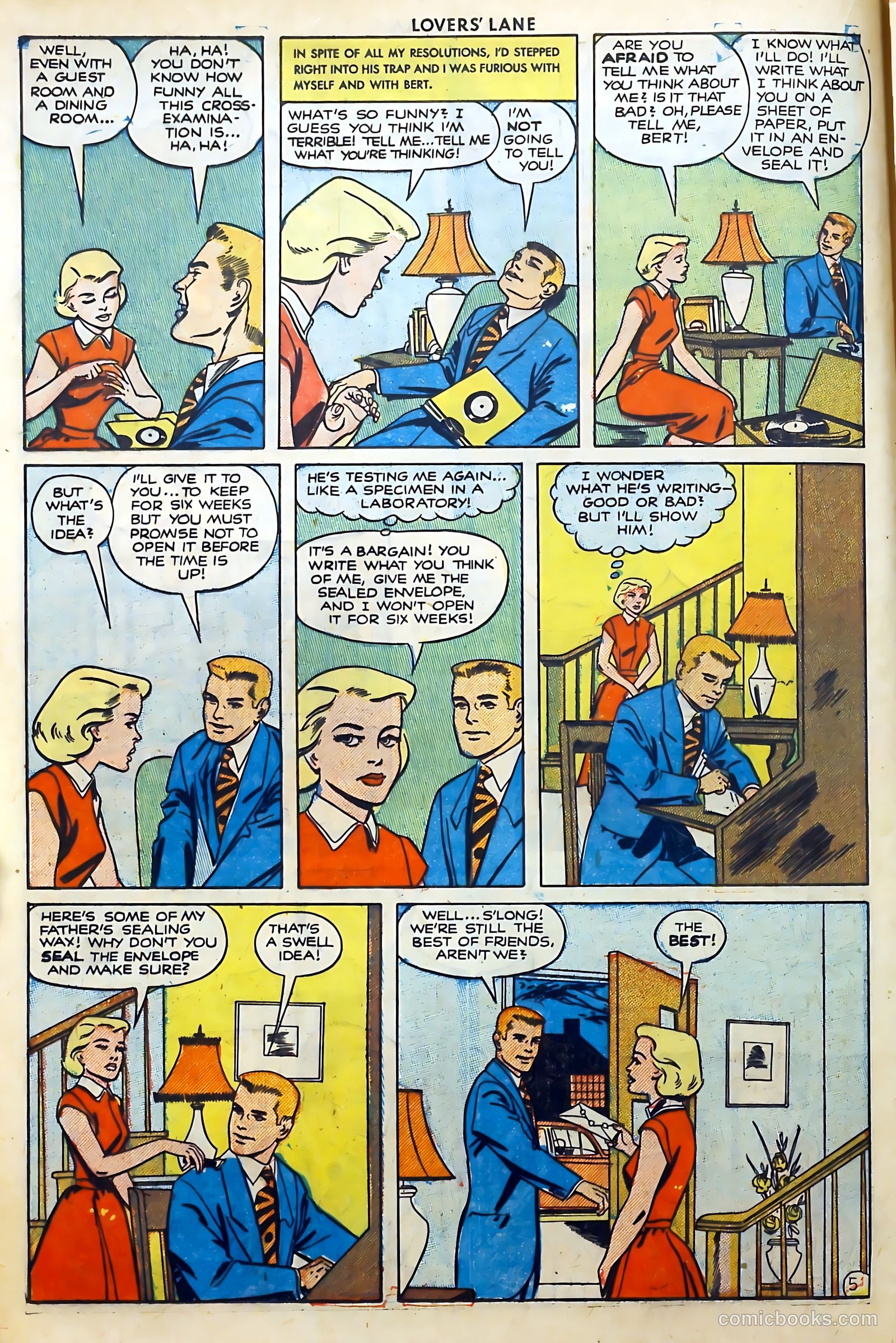 Lovers' Lane #15 (1951) — page 18 of 52