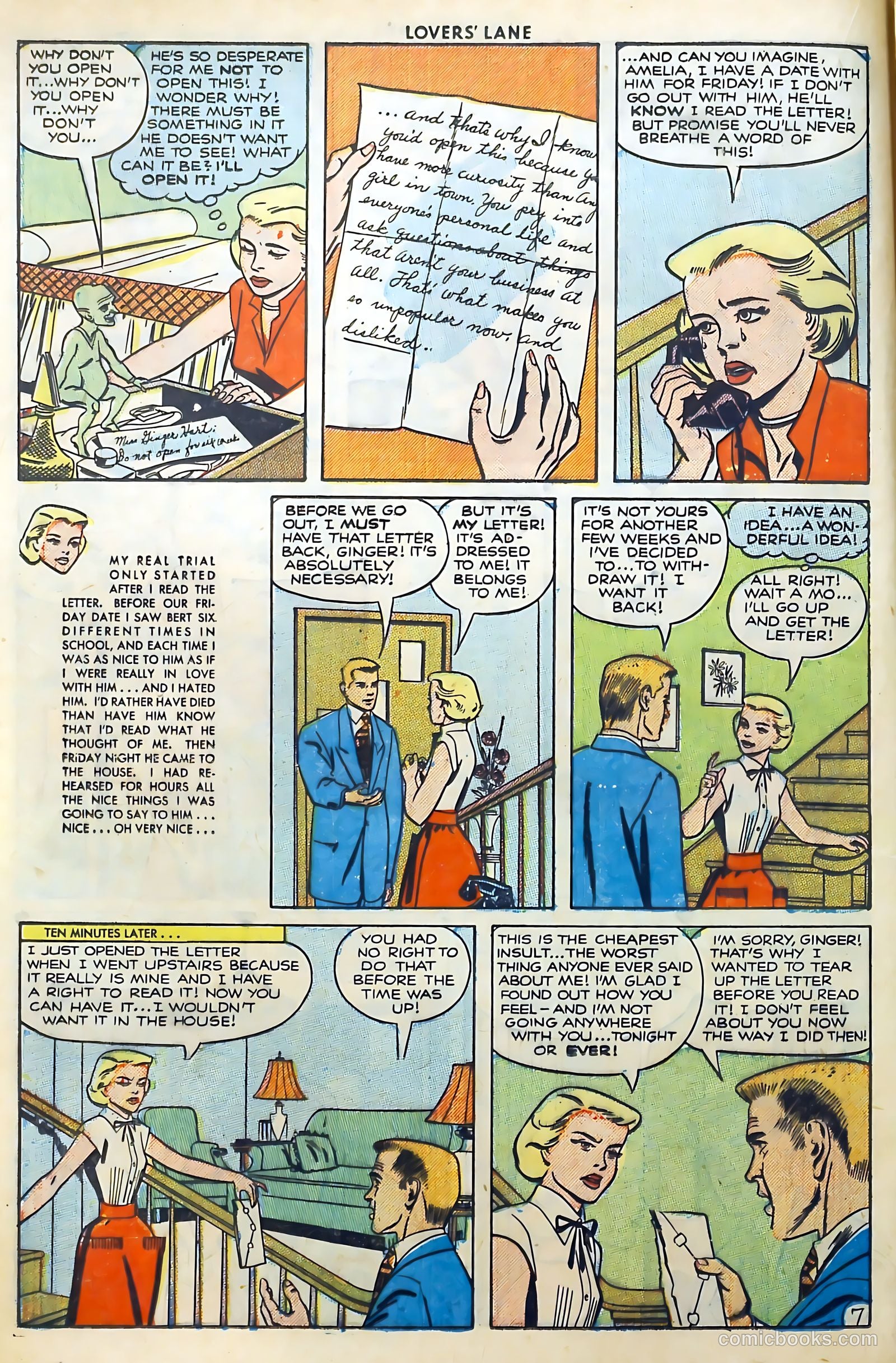 Lovers' Lane #15 (1951) — page 20 of 52