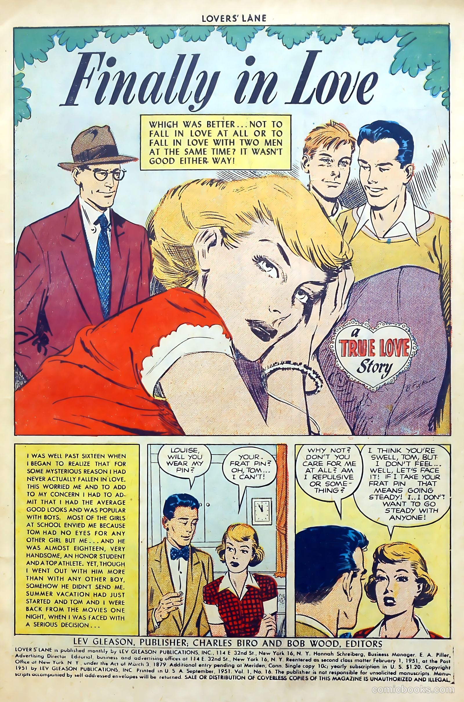 Lovers' Lane #16 (1951) — page 3 of 52