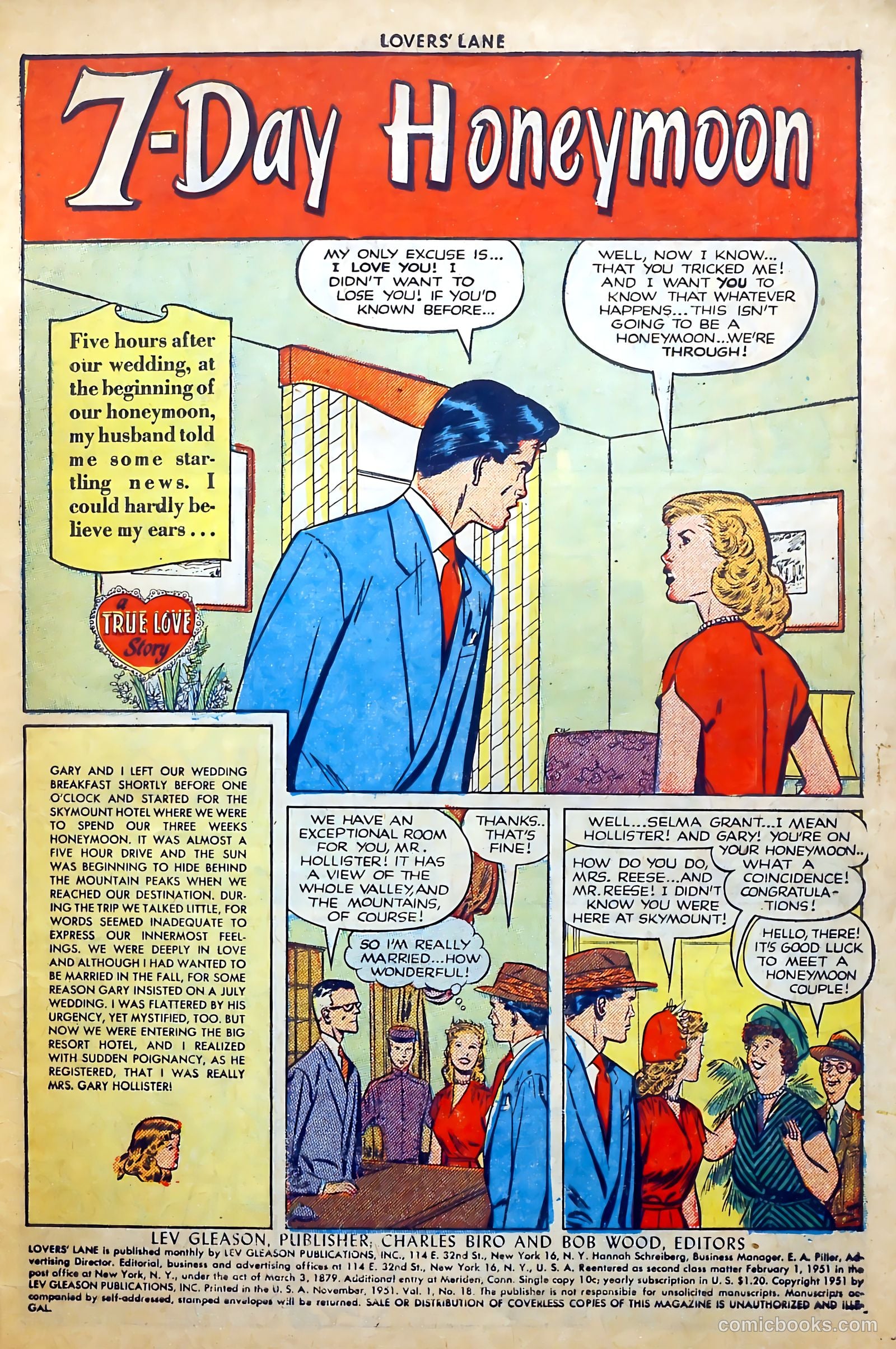 Lovers' Lane #18 (1951) — page 3 of 52