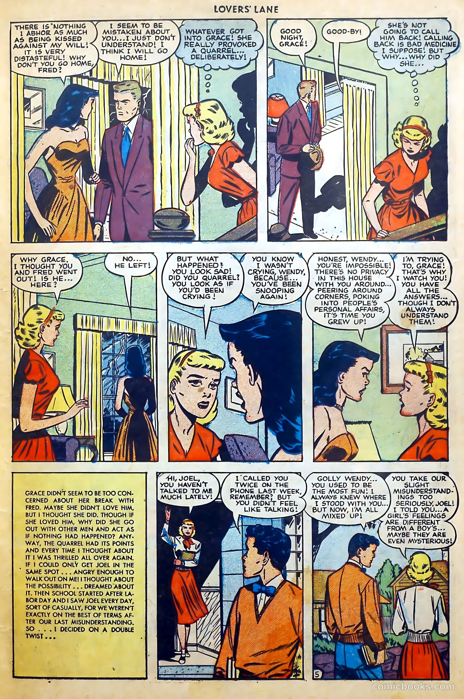 Lovers' Lane #18 (1951) — page 19 of 52