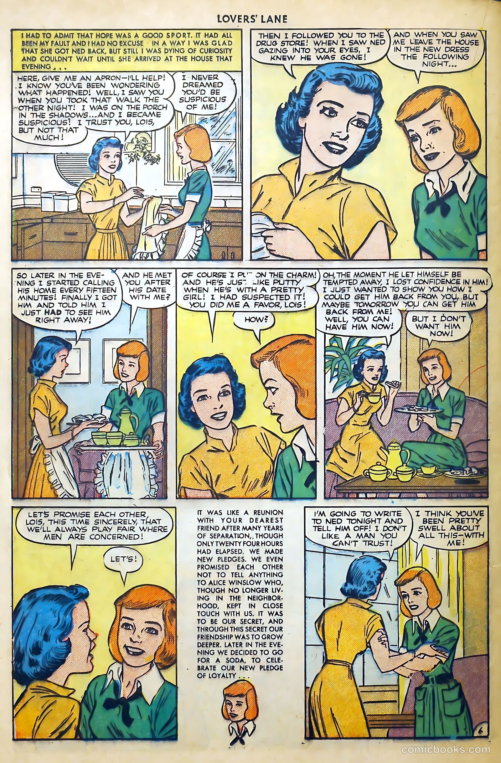 Lovers' Lane #18 (1951) — page 32 of 52