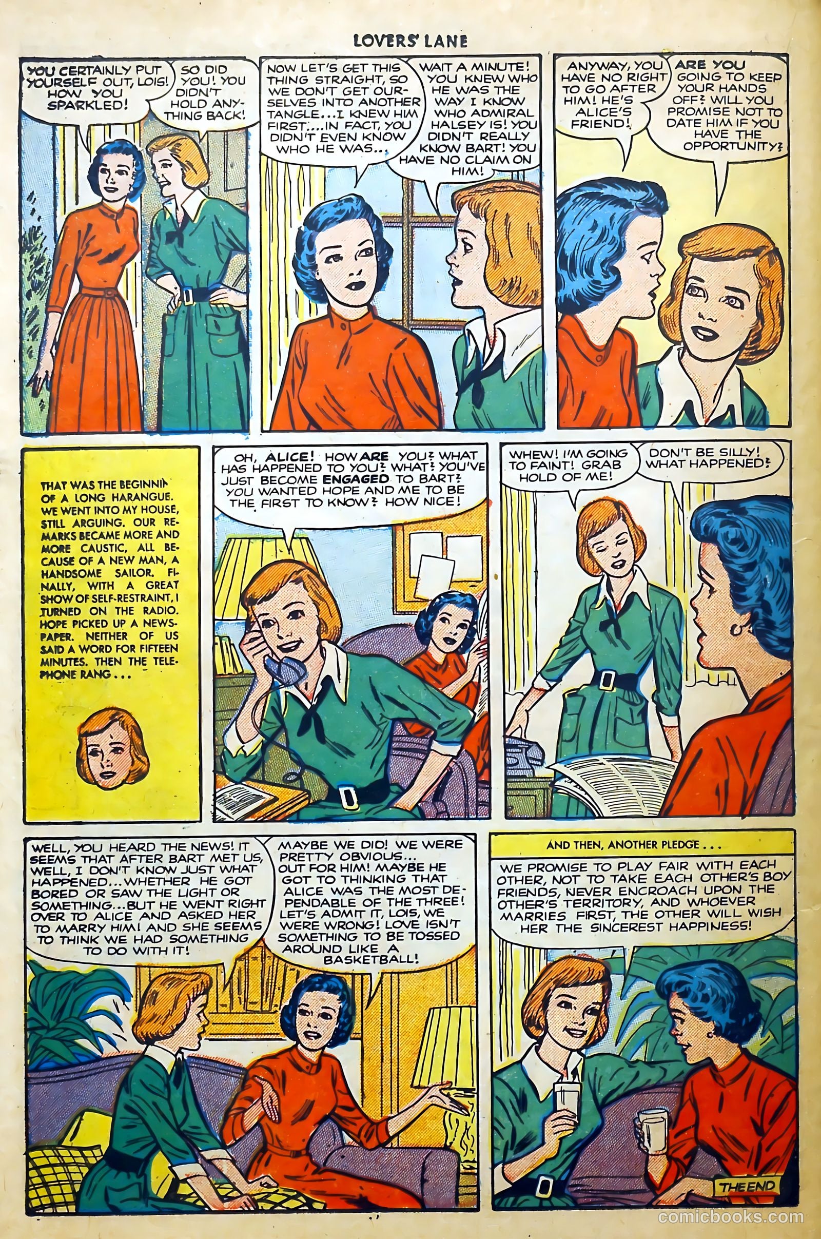 Lovers' Lane #18 (1951) — page 34 of 52