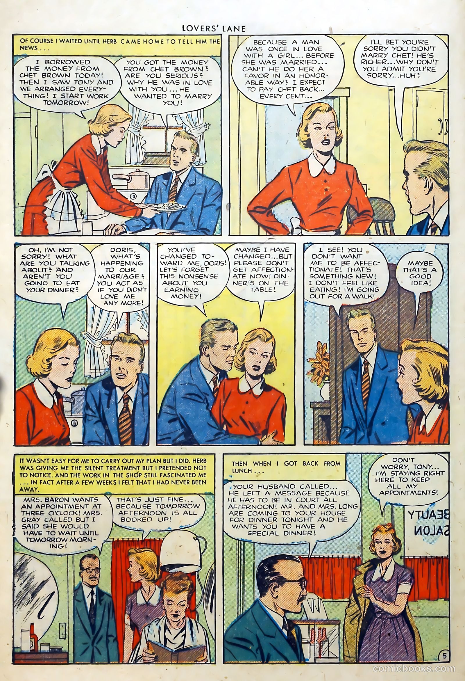 Lovers' Lane #19 (1951) — page 16 of 35