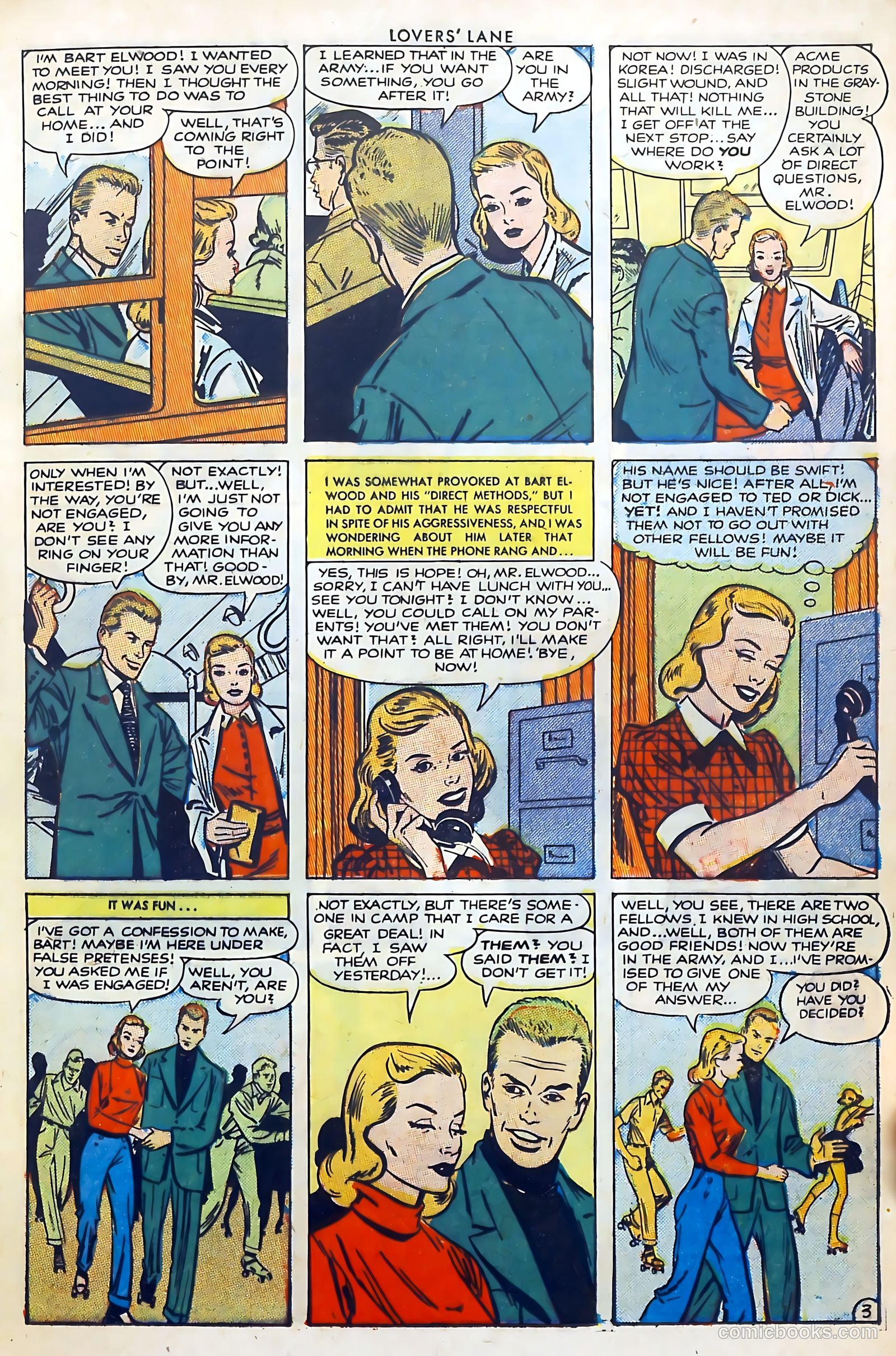 Lovers' Lane #20 (1952) — page 17 of 37