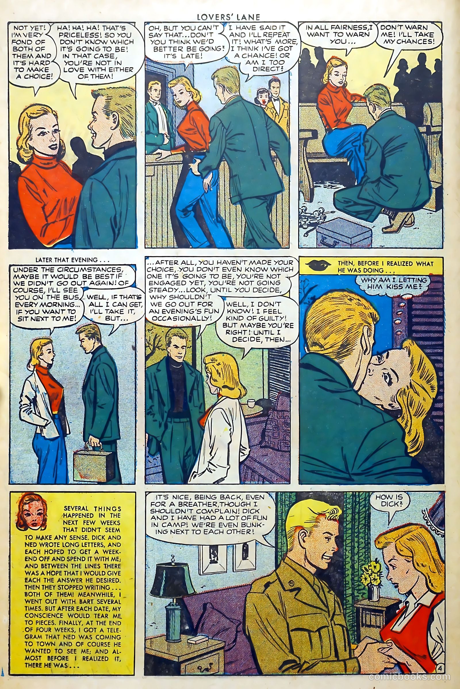 Lovers' Lane #20 (1952) — page 18 of 37