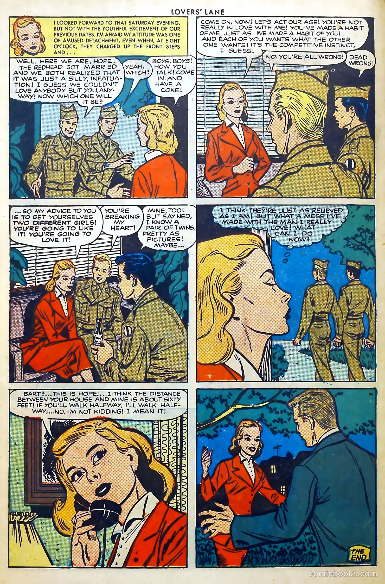 Lovers' Lane #20 (1952) — page 22 of 37