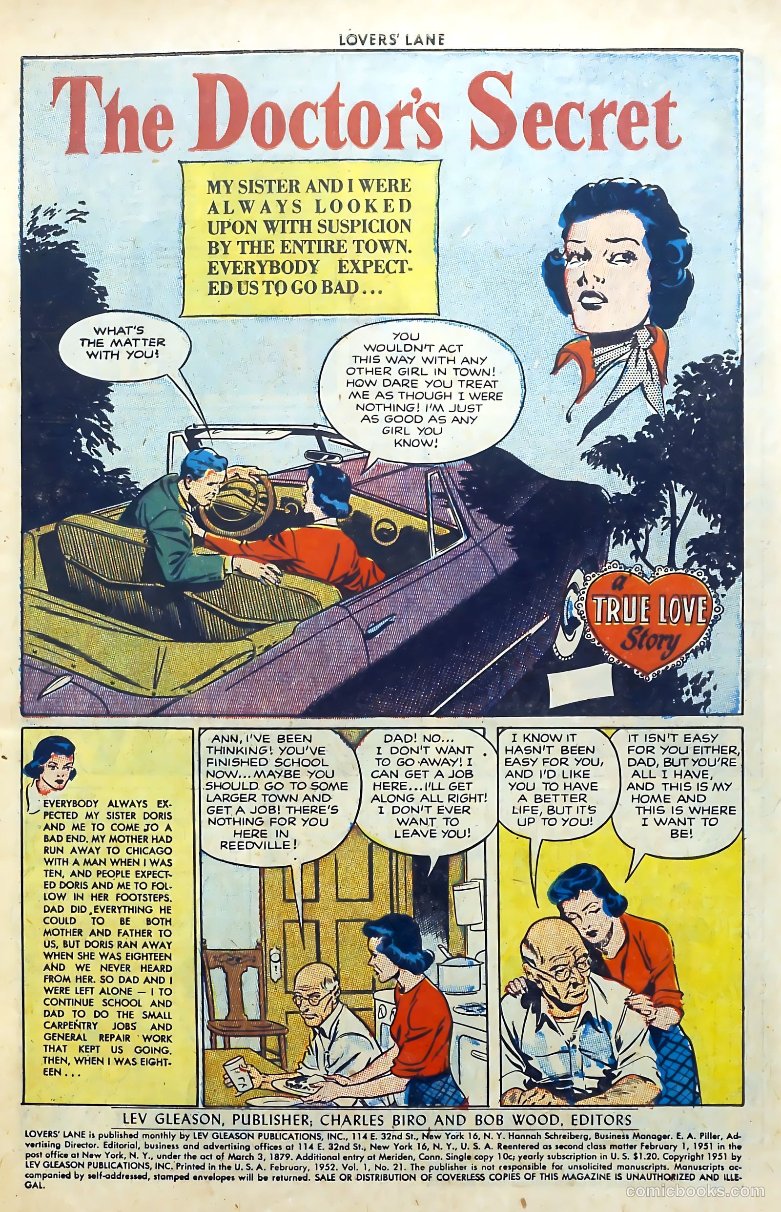 Lovers' Lane #21 (1952) — page 3 of 37