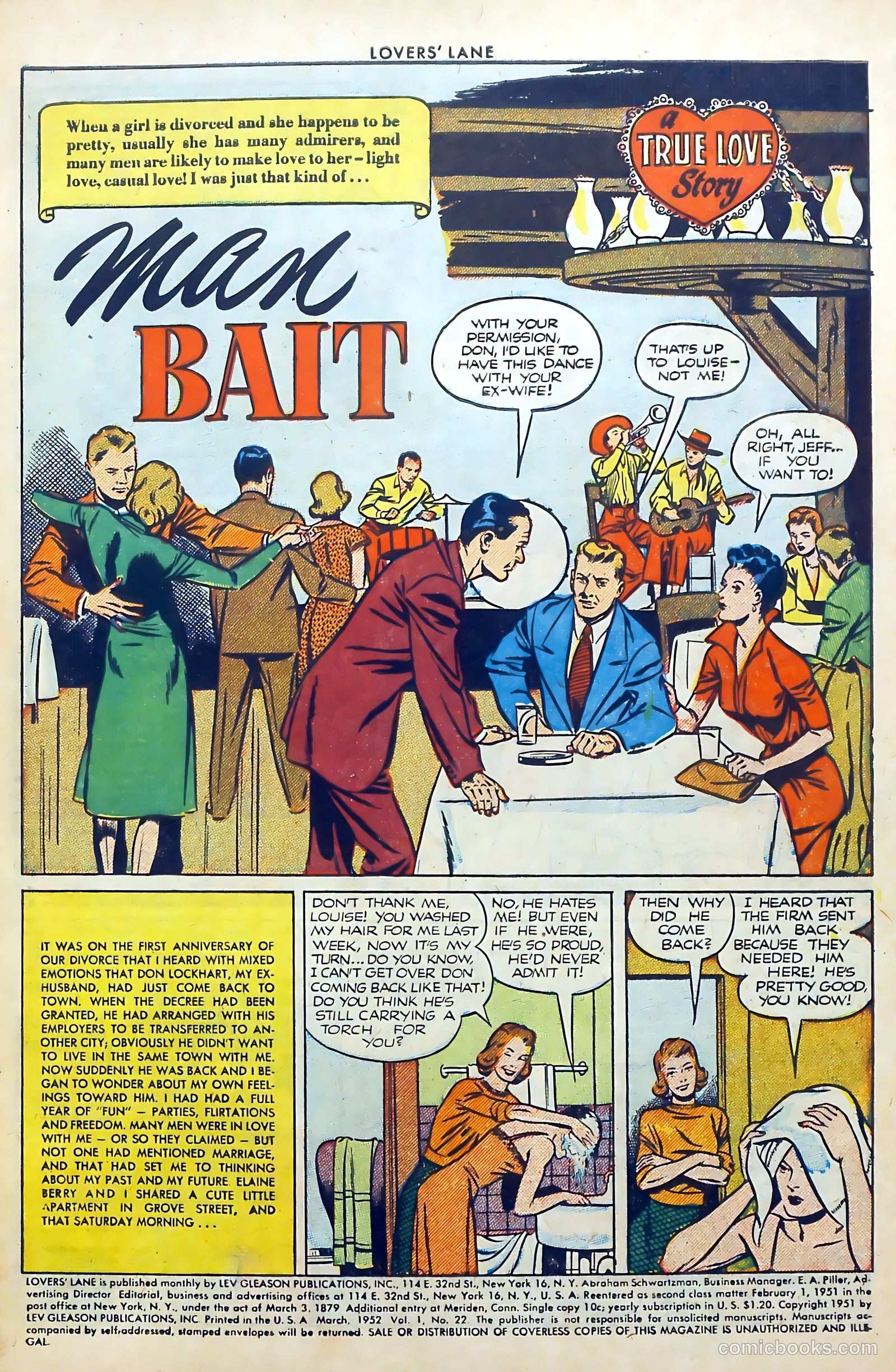 Lovers' Lane #22 (1952) — page 3 of 37