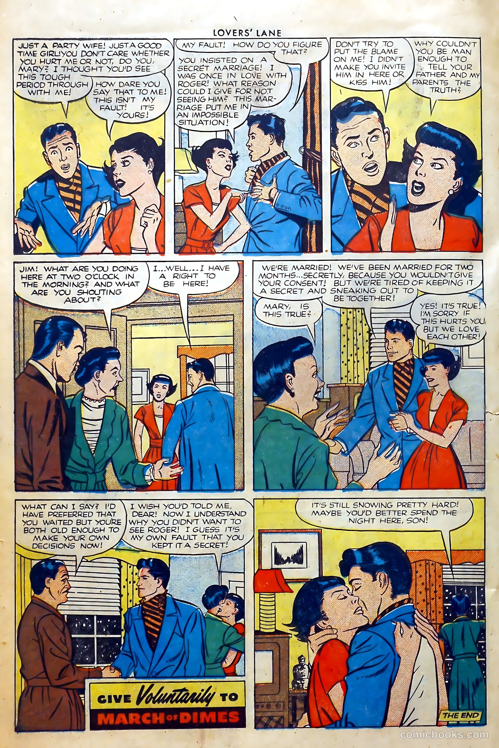 Lovers' Lane #23 (1952) — page 22 of 37