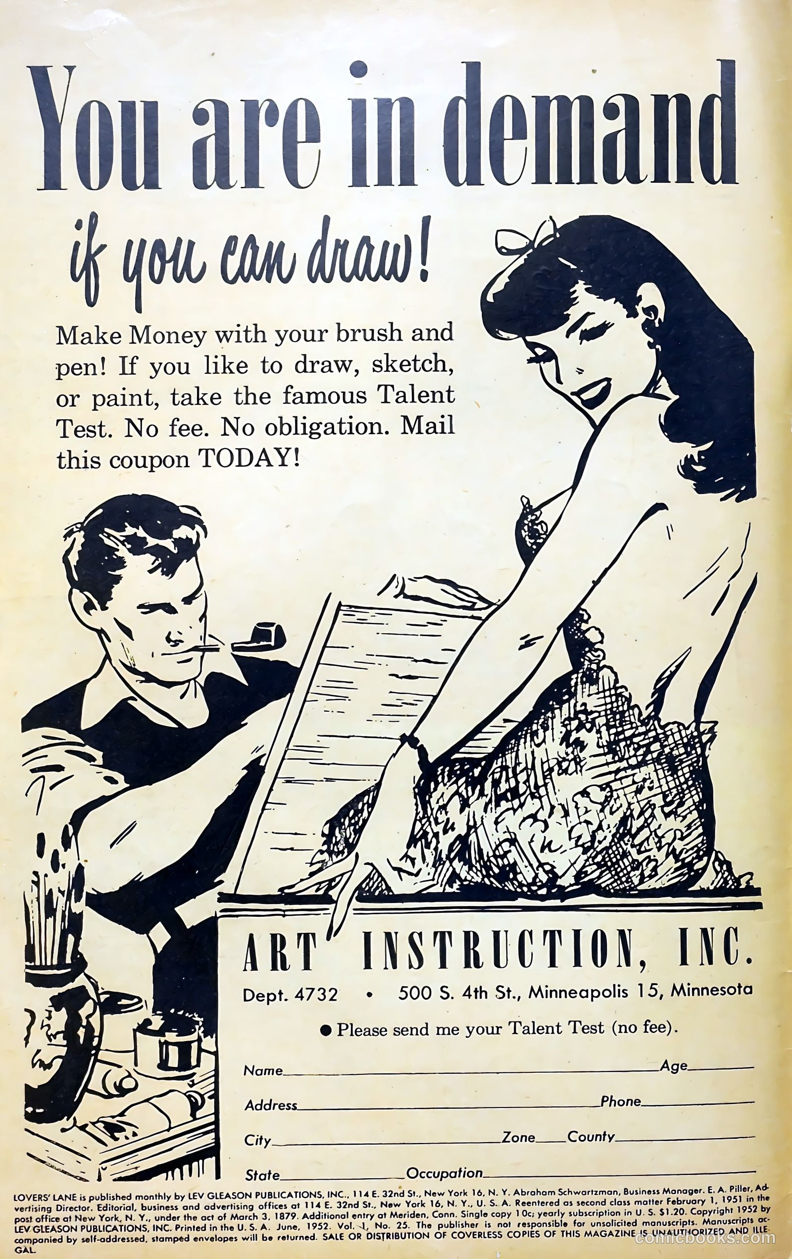 Lovers' Lane #25 (1952) — page 2 of 37