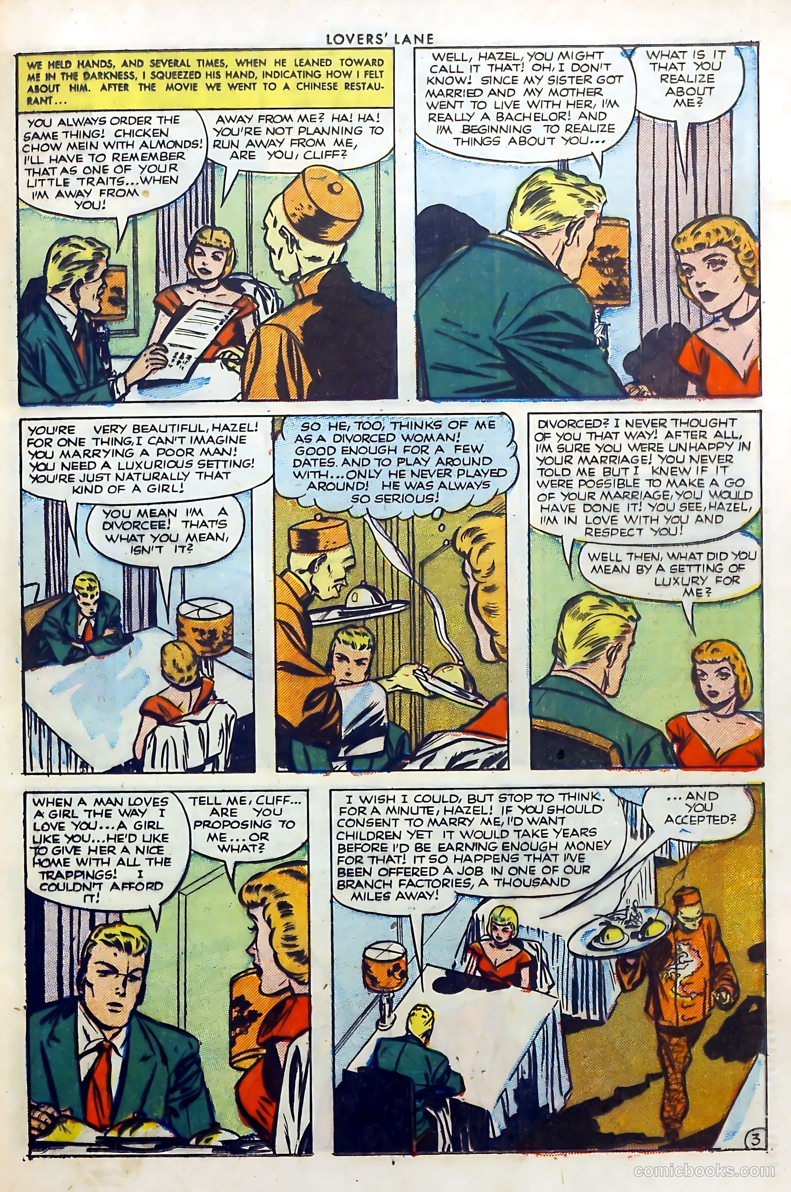 Lovers' Lane #25 (1952) — page 21 of 37