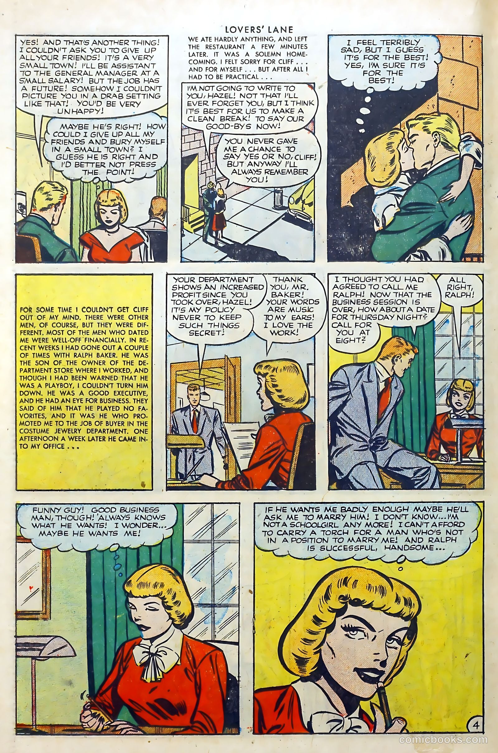 Lovers' Lane #25 (1952) — page 22 of 37