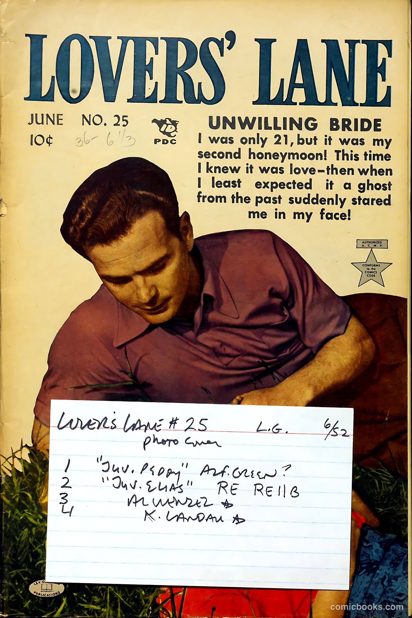 Lovers' Lane #25 (1952) — page 37 of 37