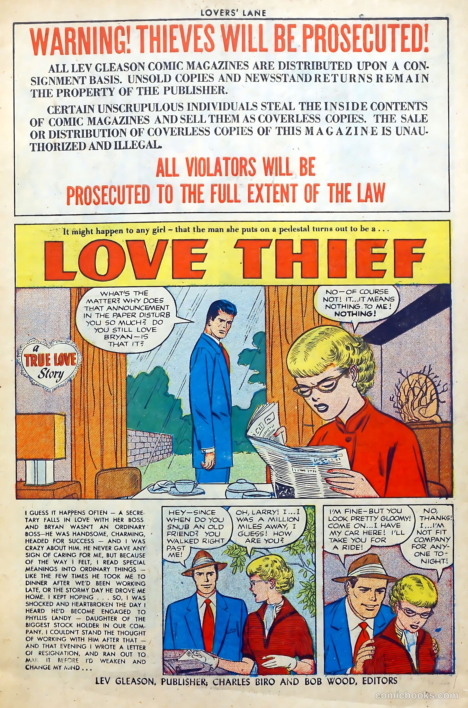 Lovers' Lane #27 (1952) — page 3 of 36
