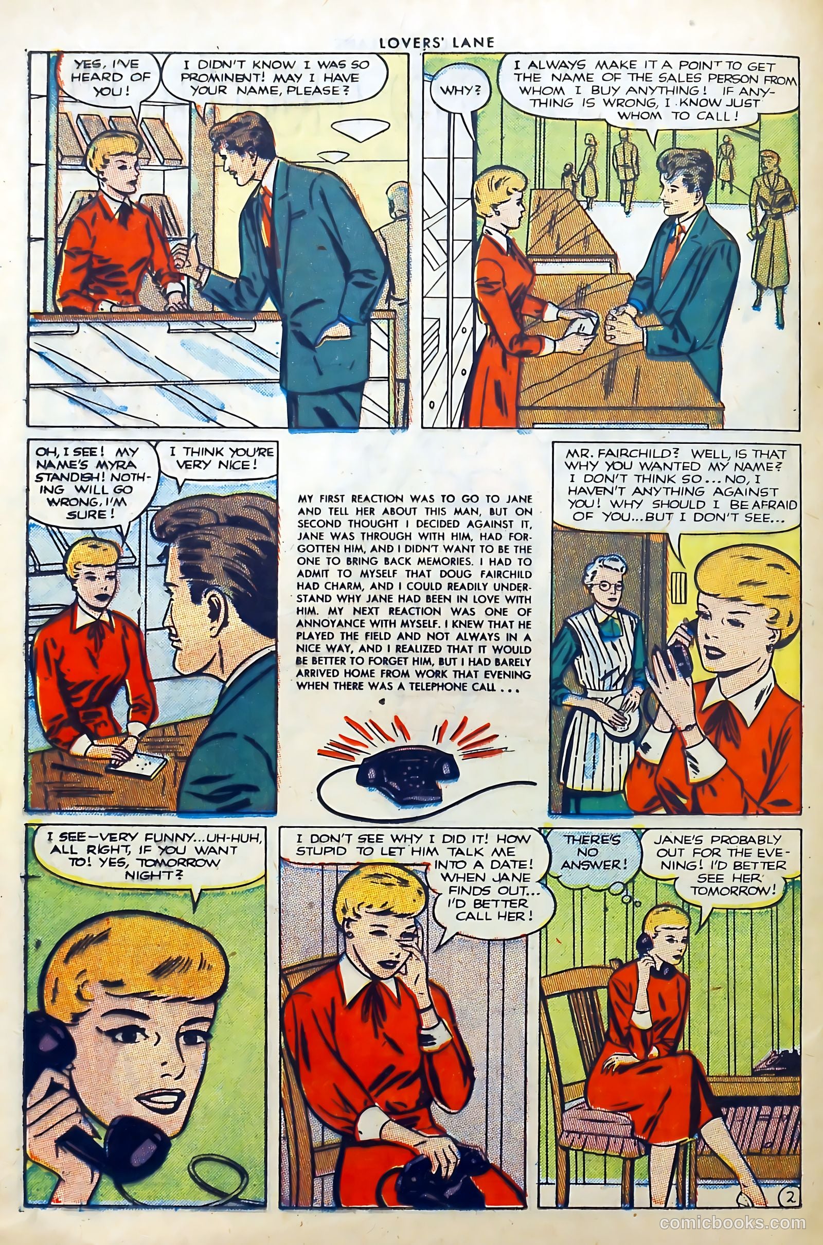 Lovers' Lane #27 (1952) — page 20 of 36