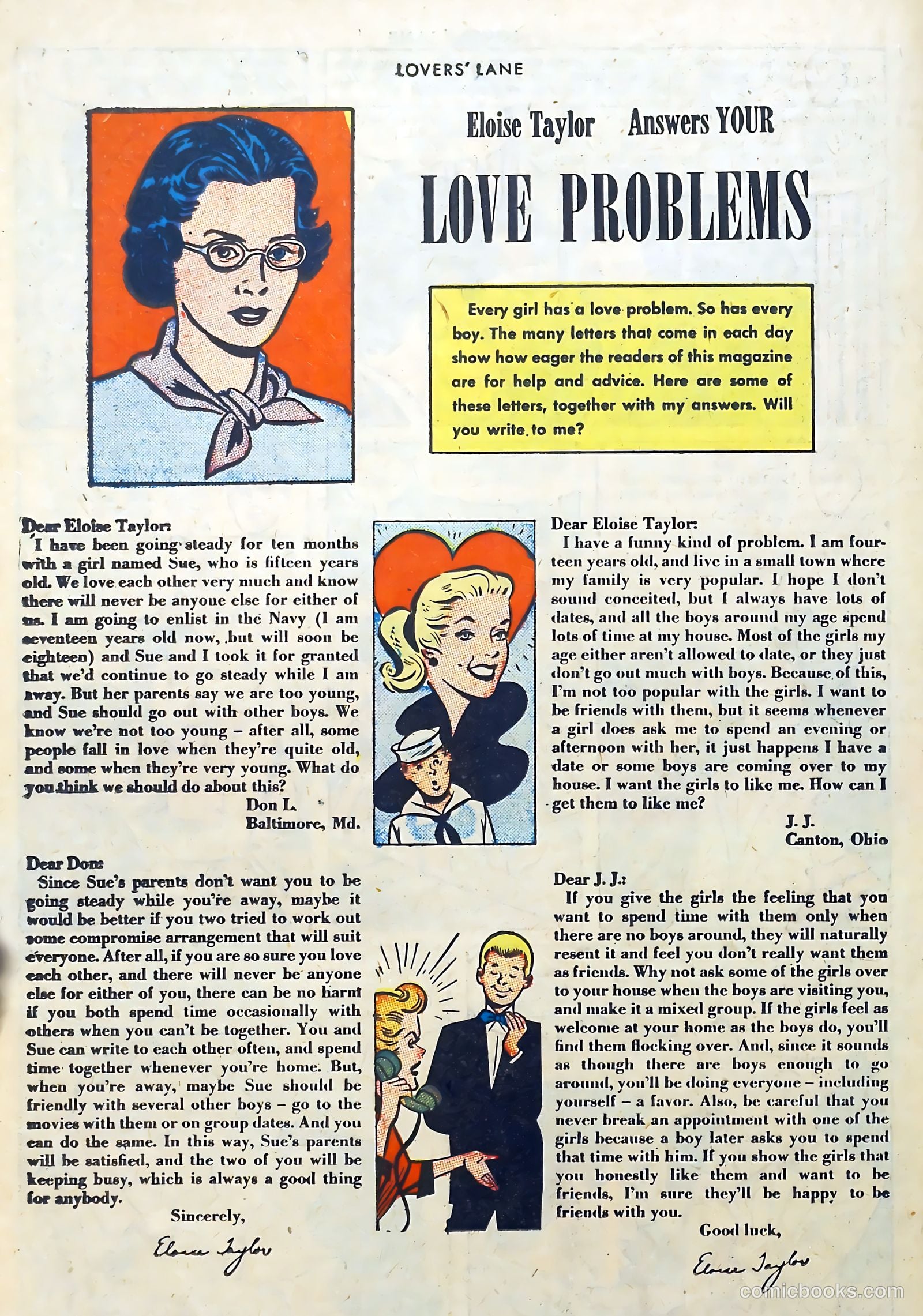 Lovers' Lane #29 (1952) — page 18 of 36