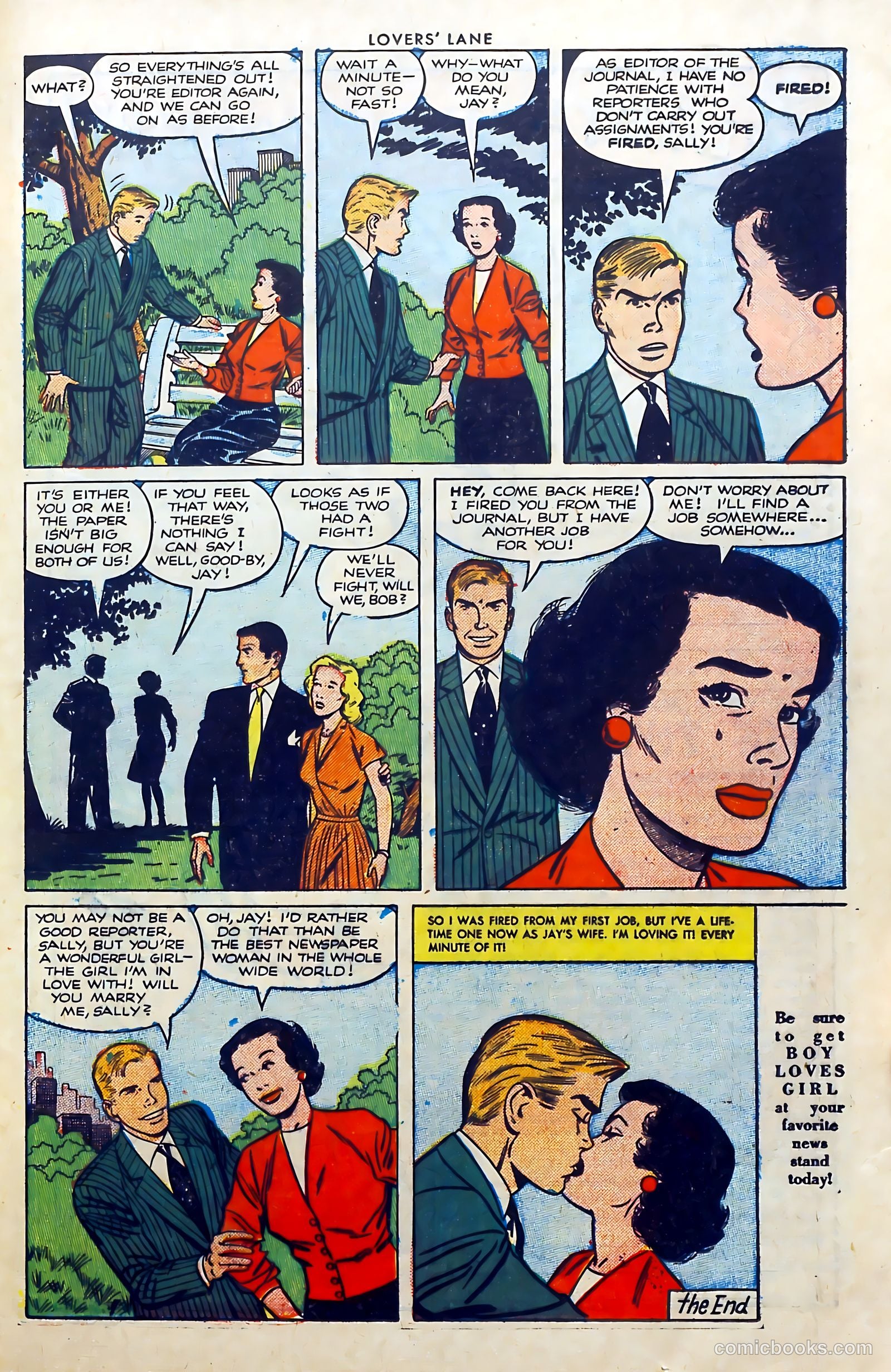 Lovers' Lane #29 (1952) — page 25 of 36