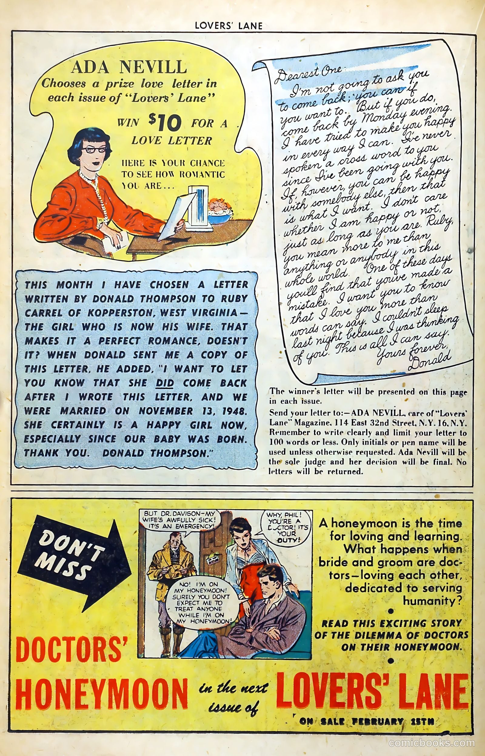 Lovers' Lane #3 (1950) — page 22 of 52