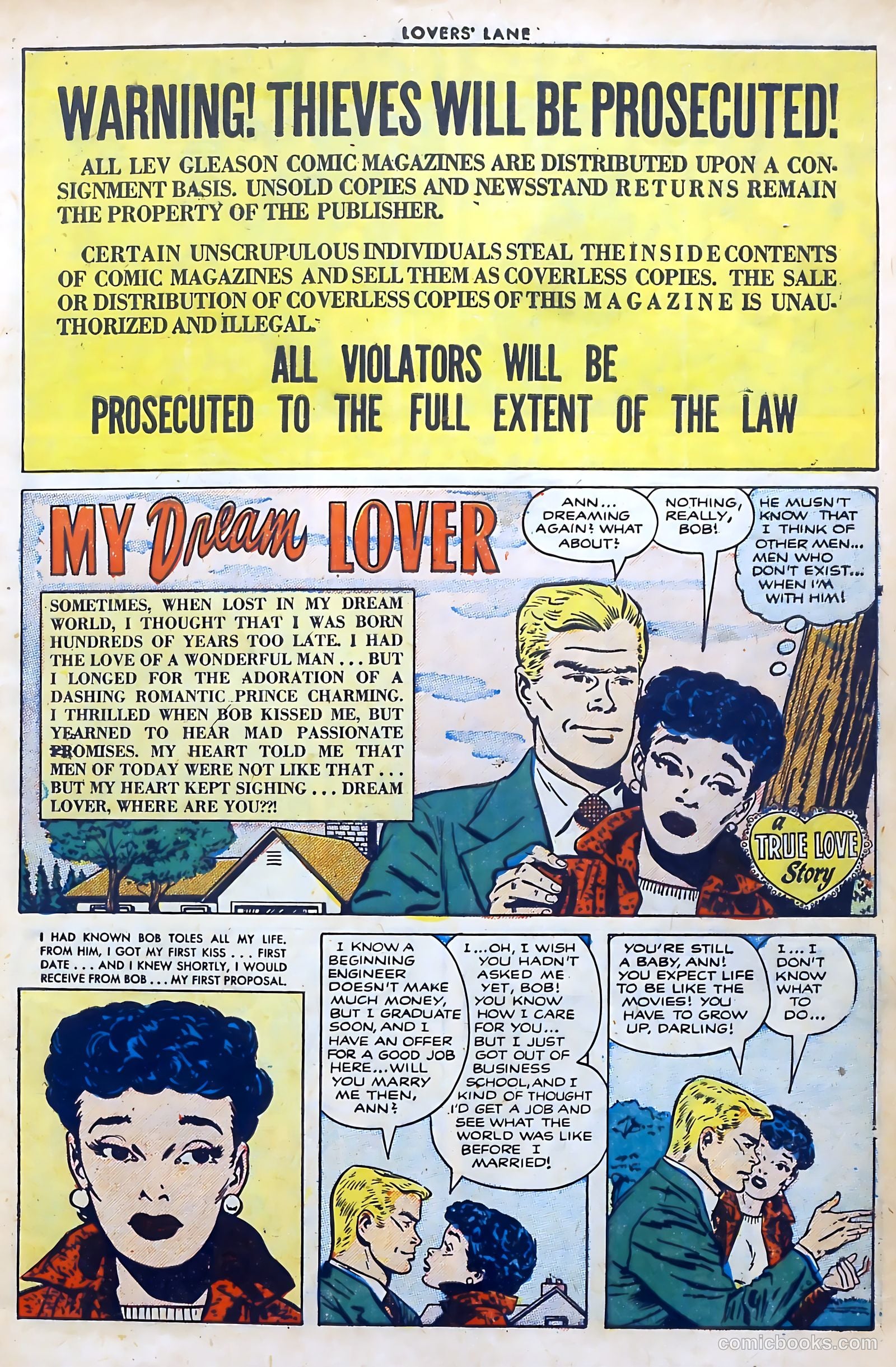 Lovers' Lane #30 (1952) — page 3 of 36