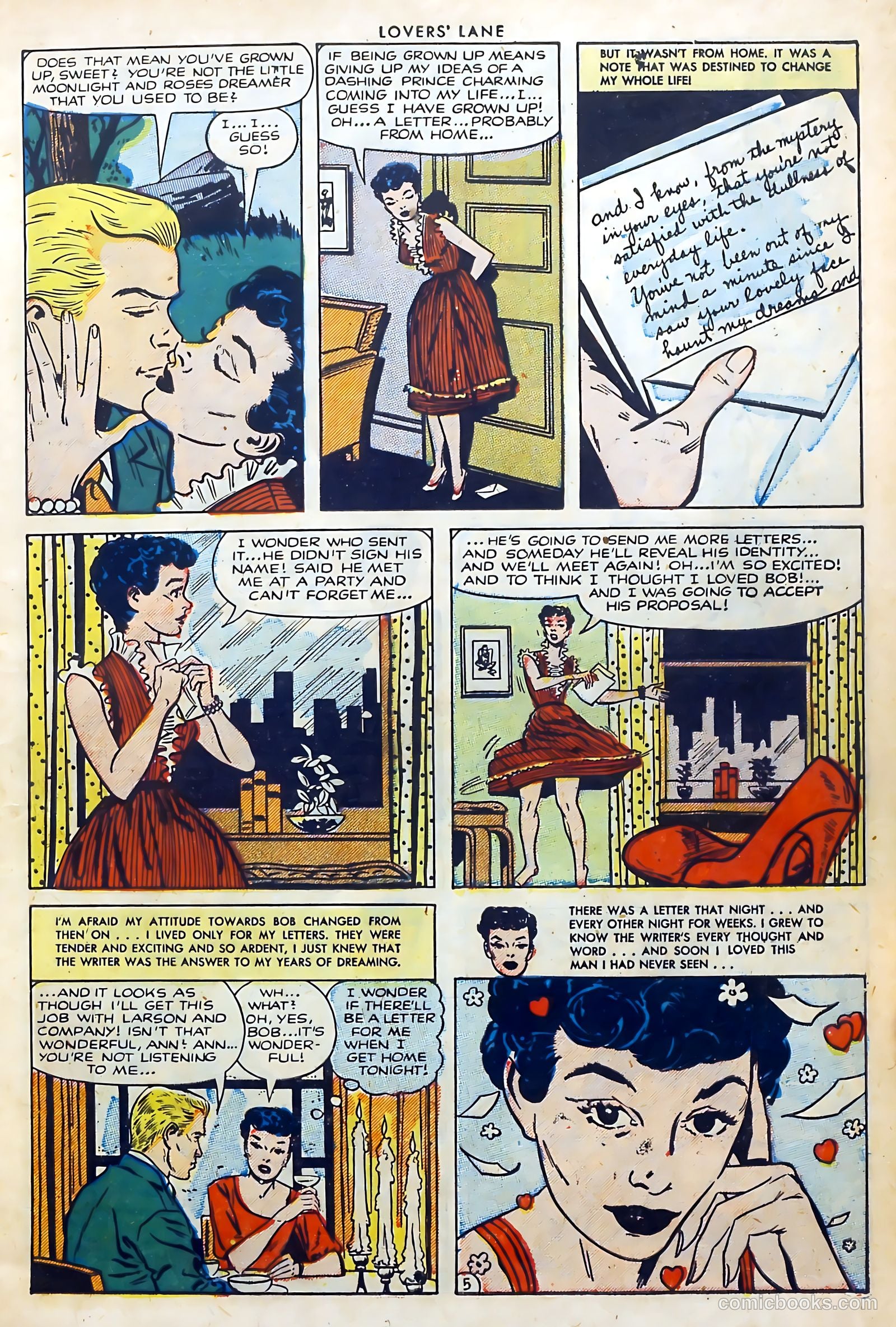 Lovers' Lane #30 (1952) — page 7 of 36