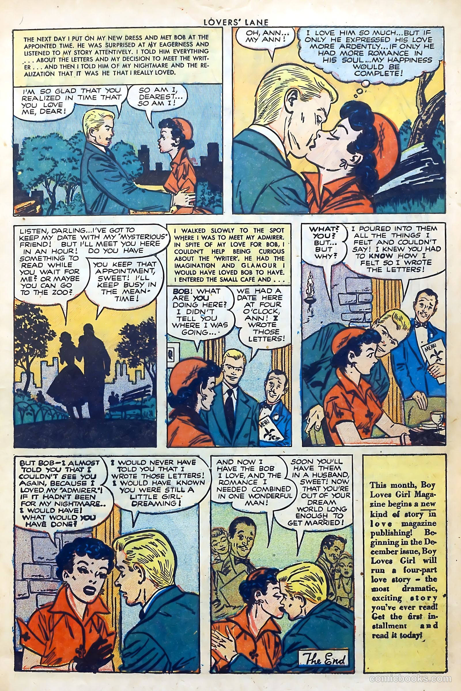 Lovers' Lane #30 (1952) — page 9 of 36