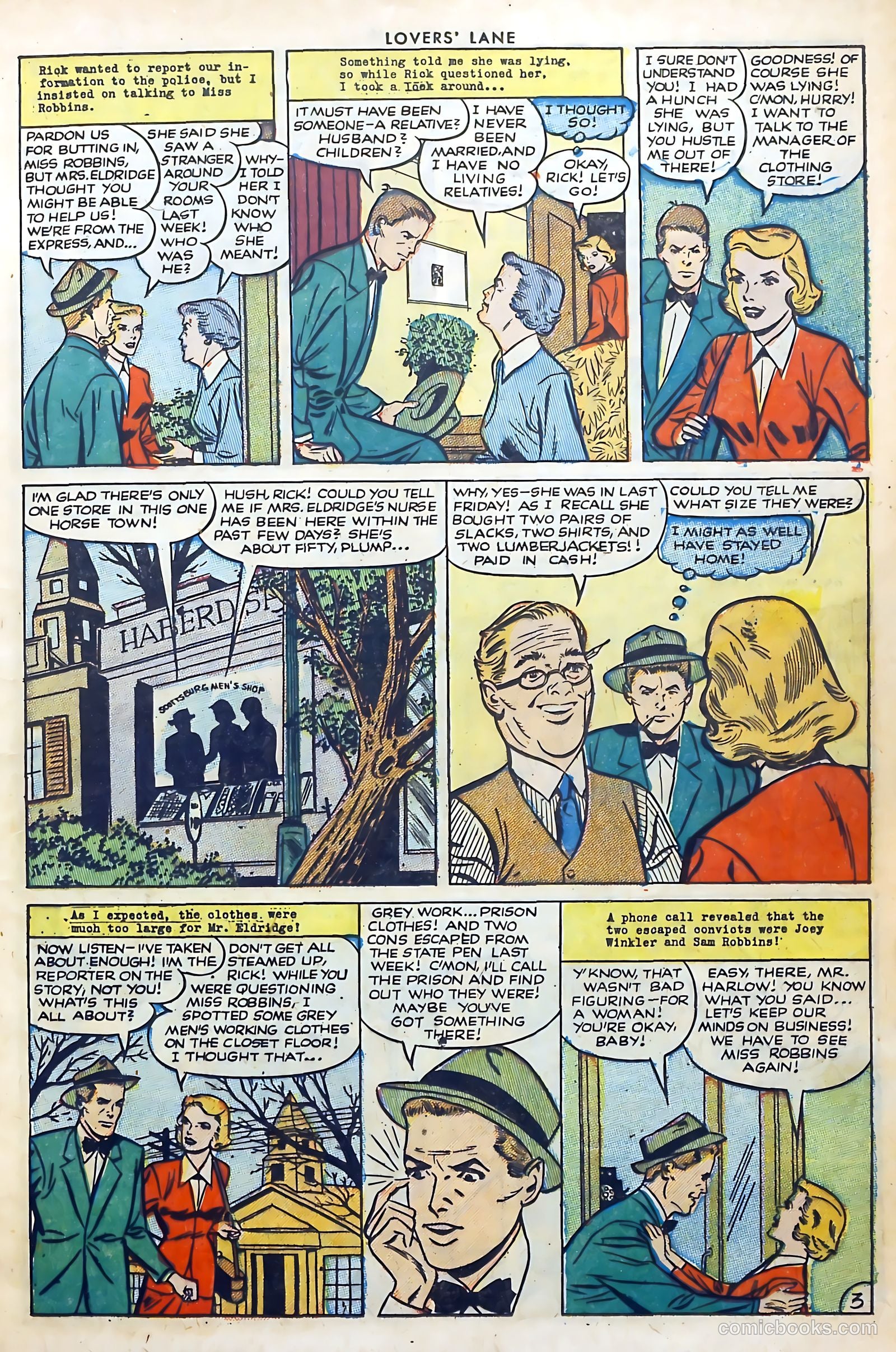 Lovers' Lane #30 (1952) — page 13 of 36