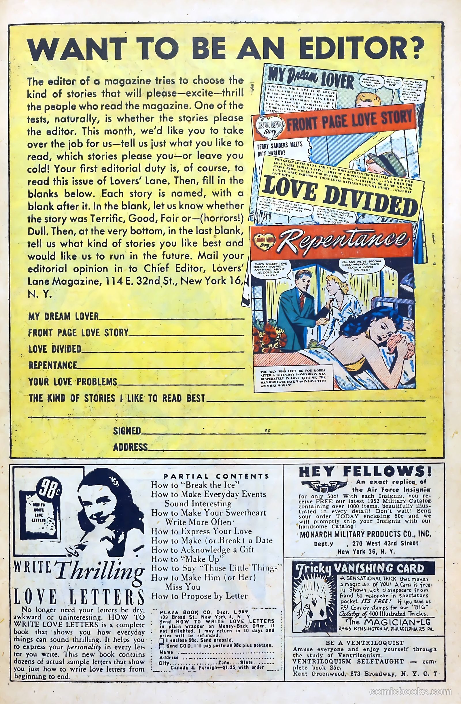 Lovers' Lane #30 (1952) — page 27 of 36