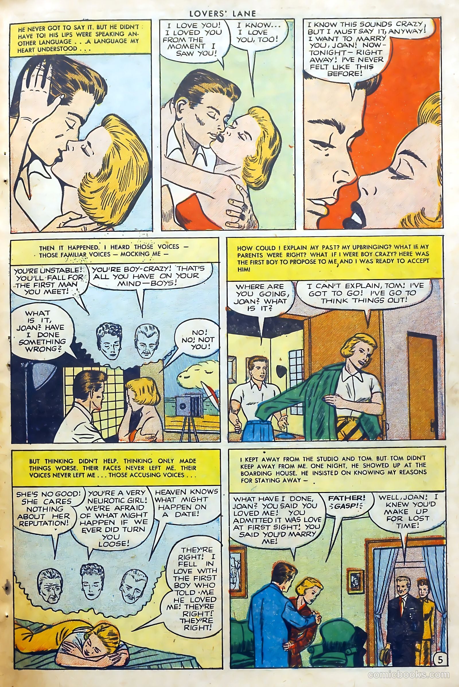 Lovers' Lane #31 (1953) — page 31 of 36