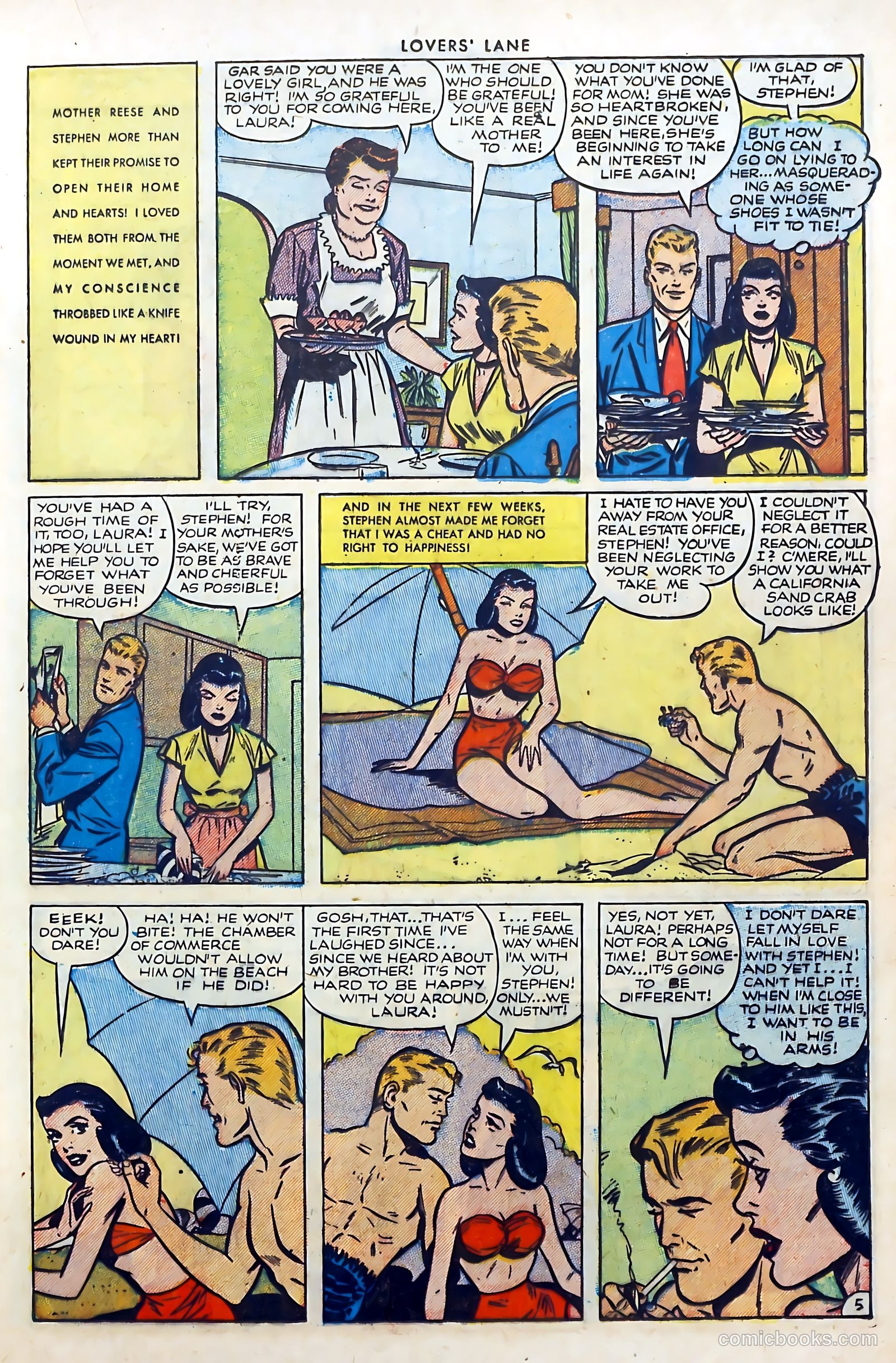 Lovers' Lane #32 (1953) — page 17 of 36